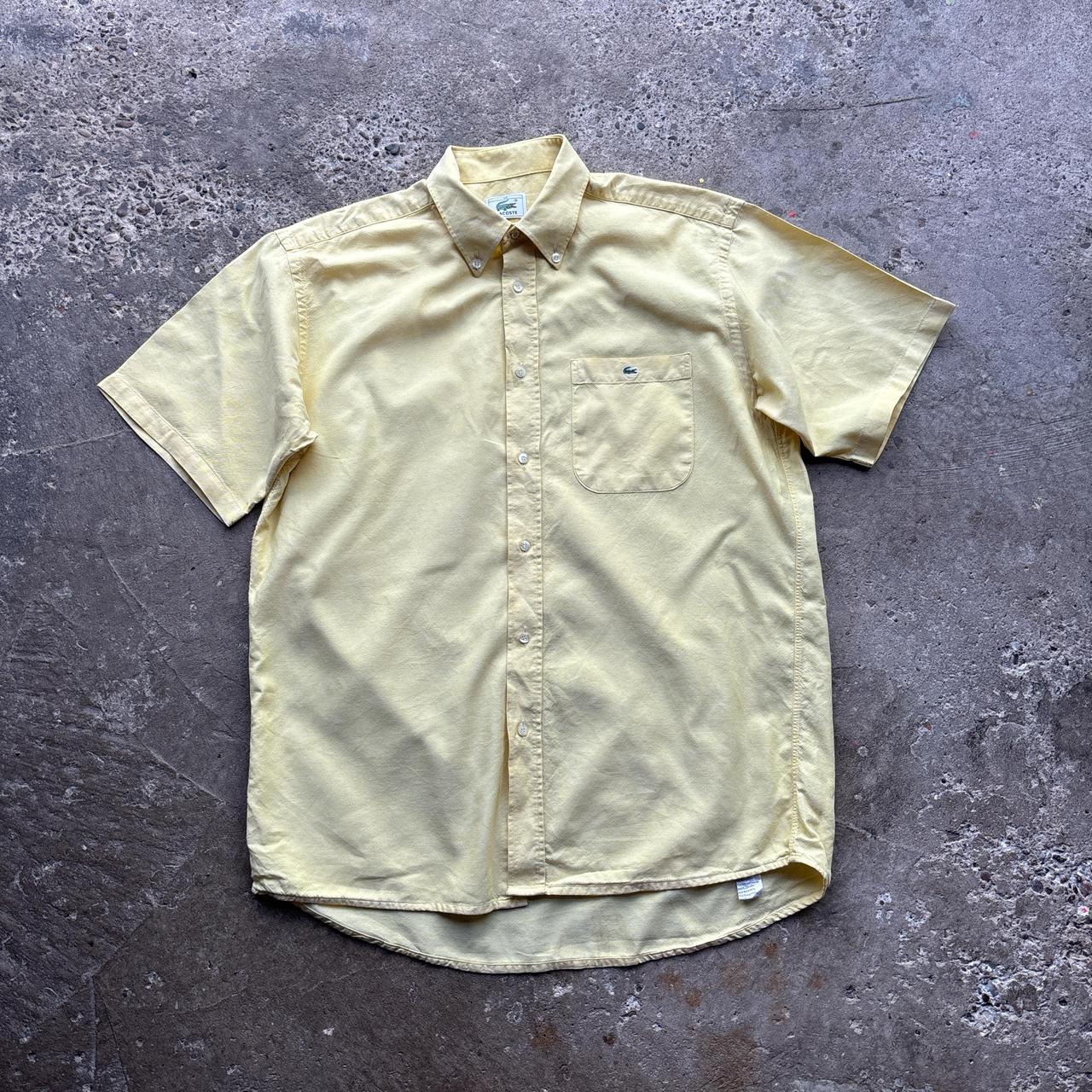 Vintage Yellow Lacoste short-sleeve shirt - L