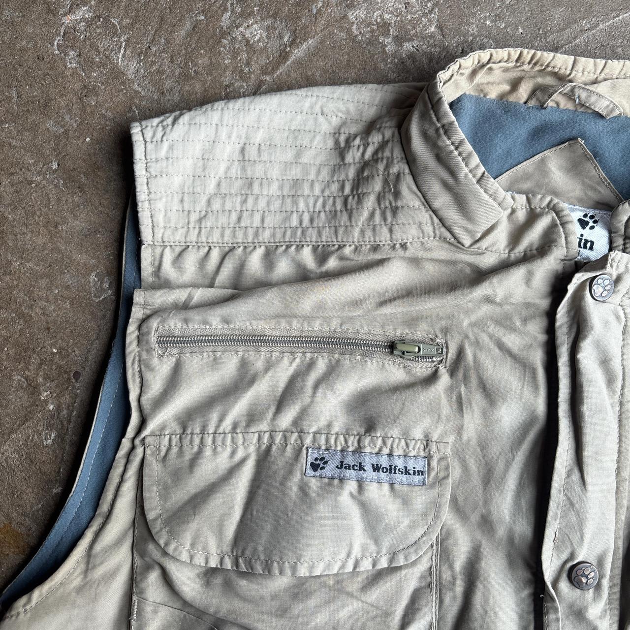 Cream Jack Wolfskin Technical Vest Jacket - 2XL