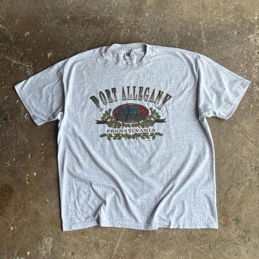 90s Grey Port Allegany, Pennsylvania T-shirt - XL