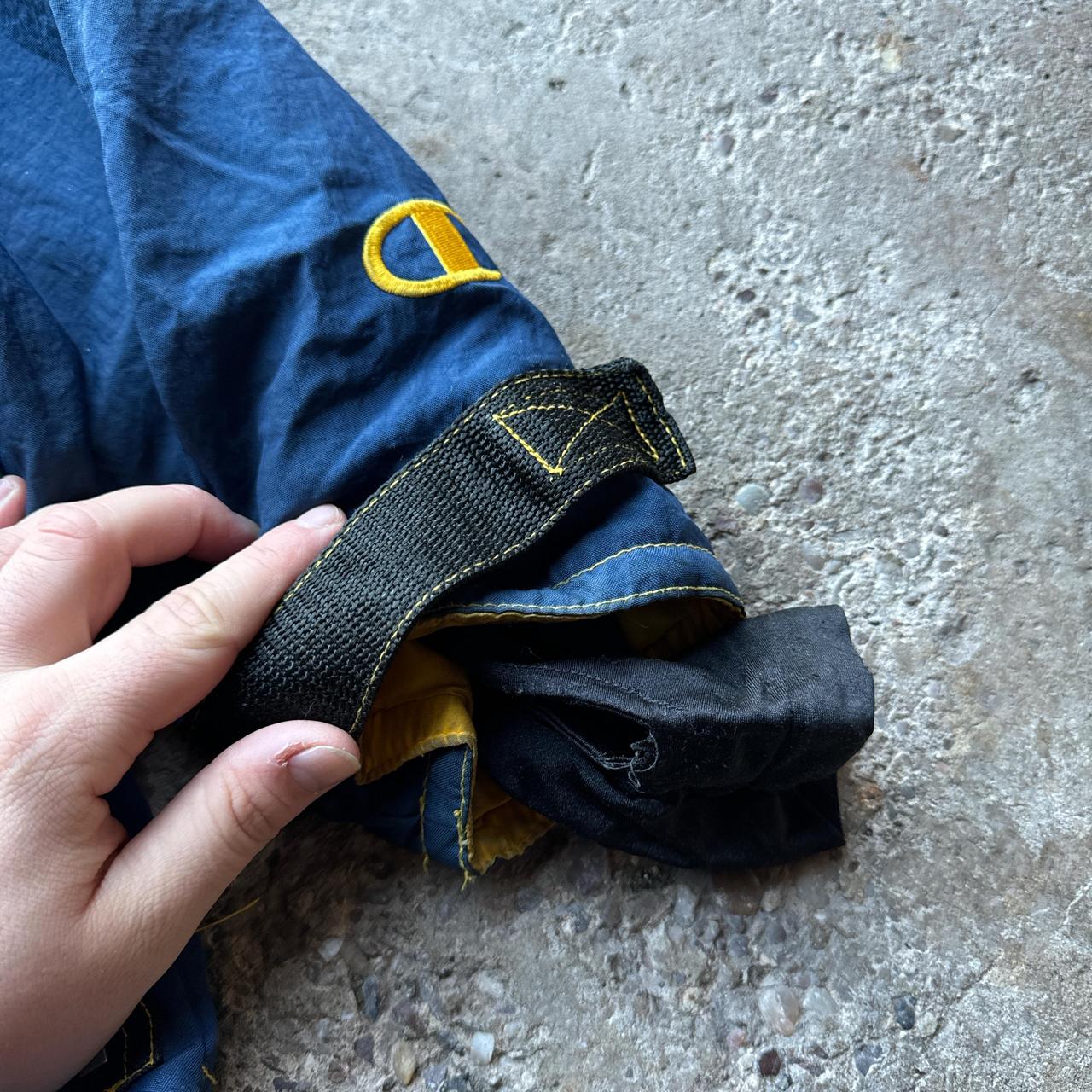 Vintage Champion Michigan Wolverines jacket with soft quilted and fleece lining