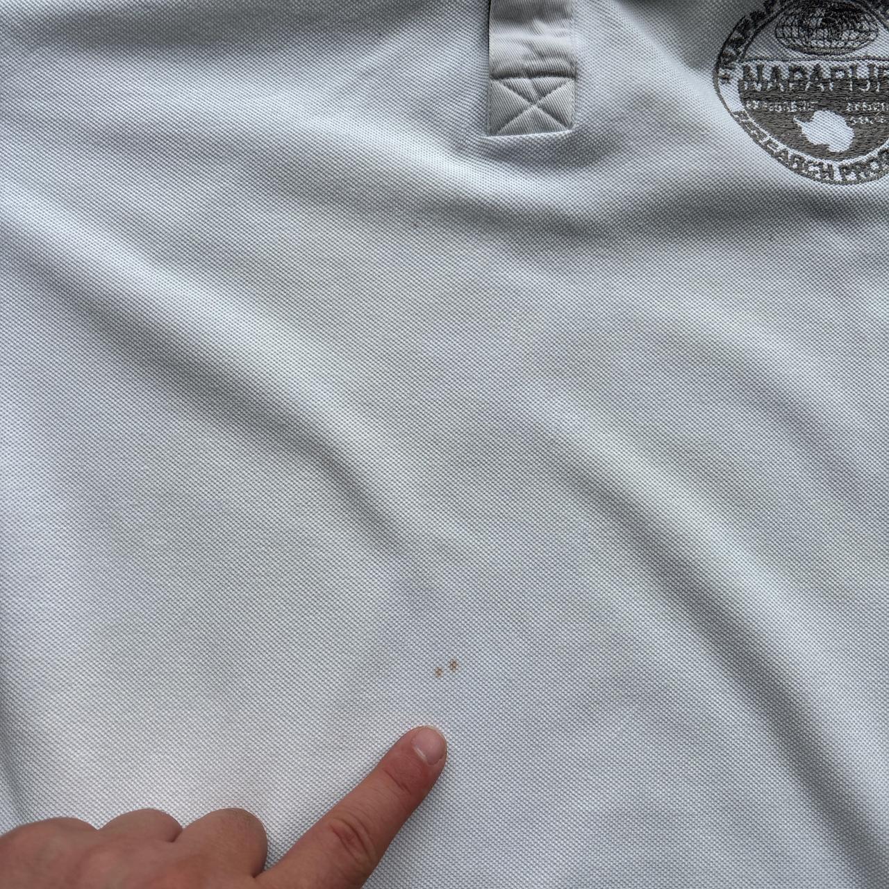 White Napapijri polo shirt - M