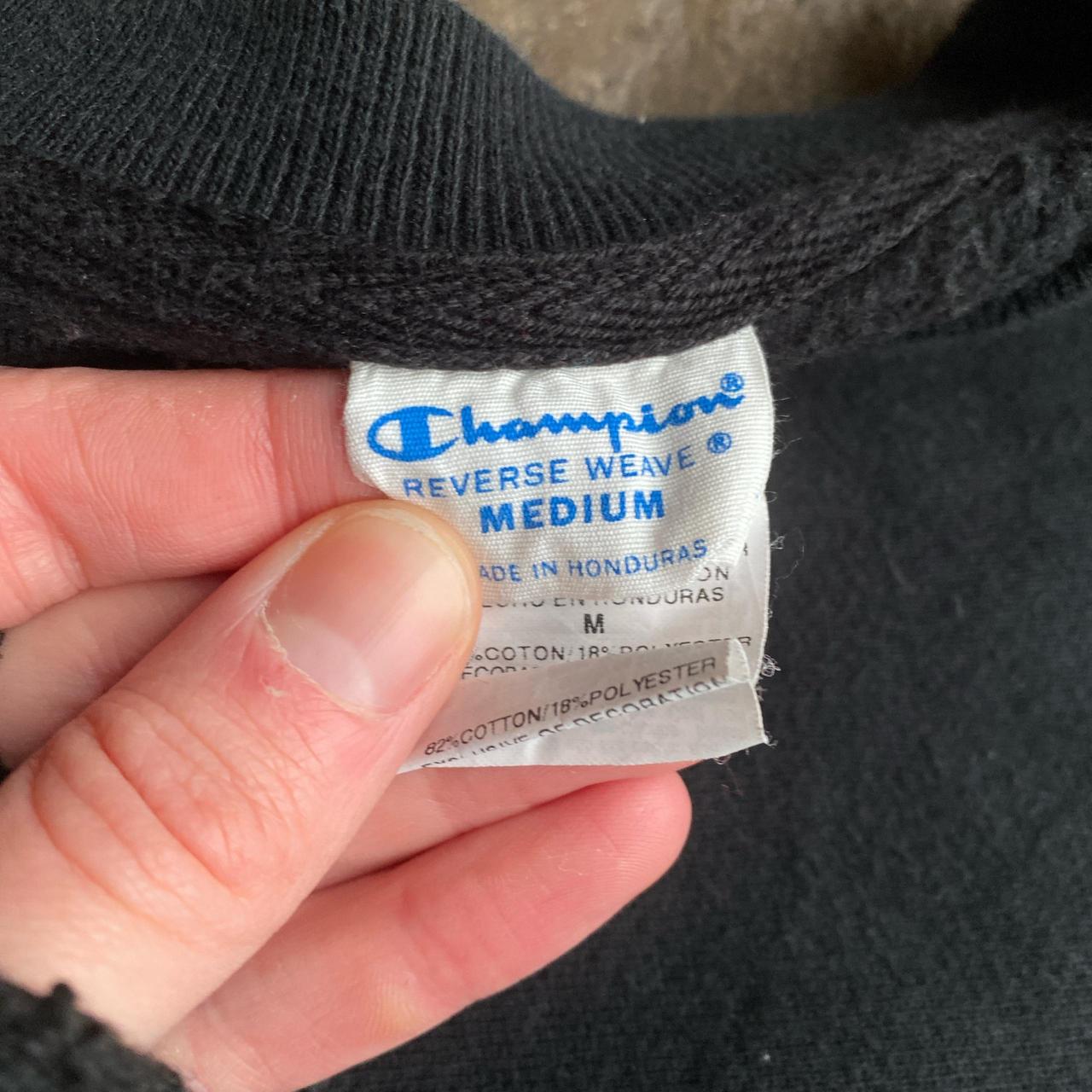 Black Champion Reverse Weave Graphic Sweatshirt - M