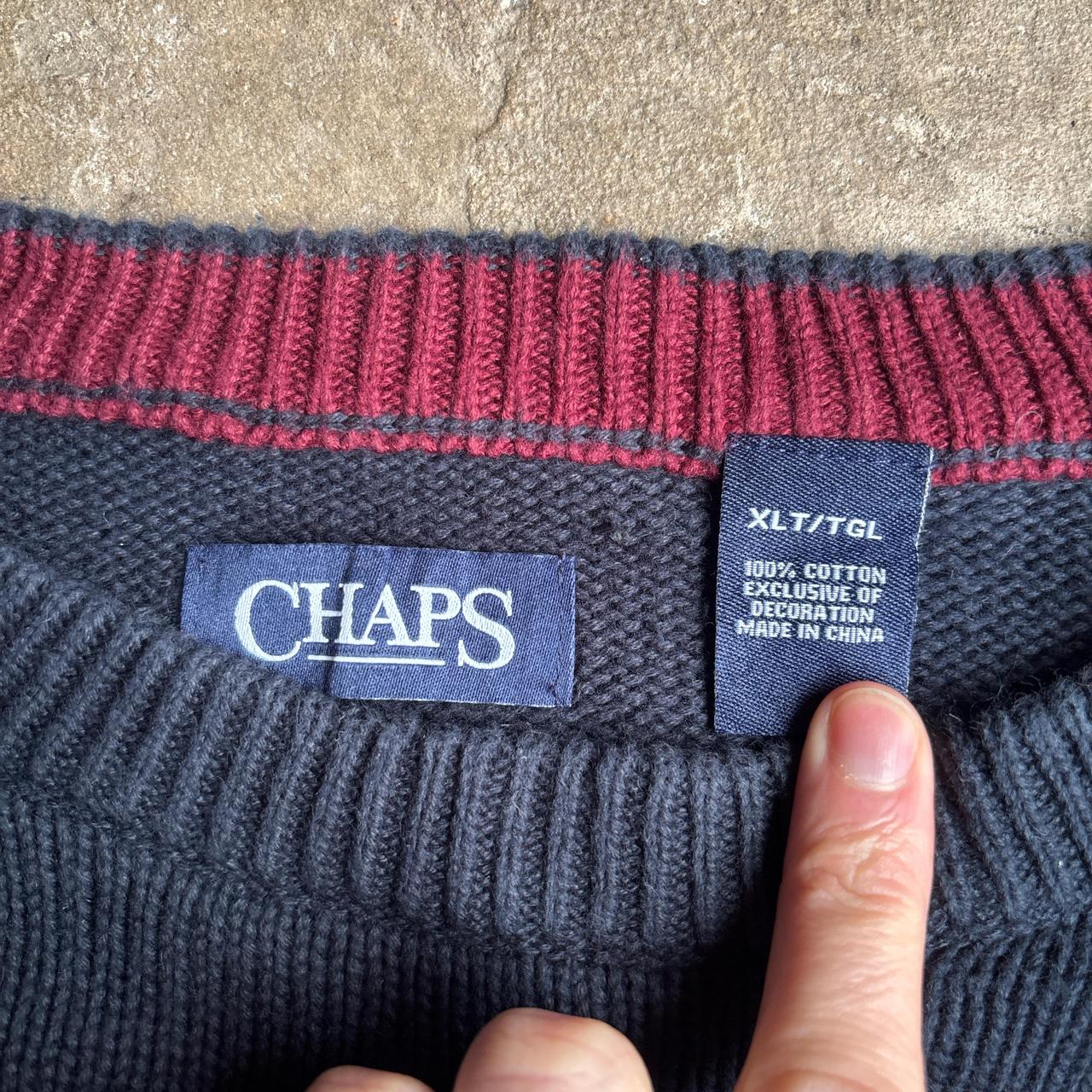 Multi-Coloured Patchwork Chaps Knitted Jumper - XL