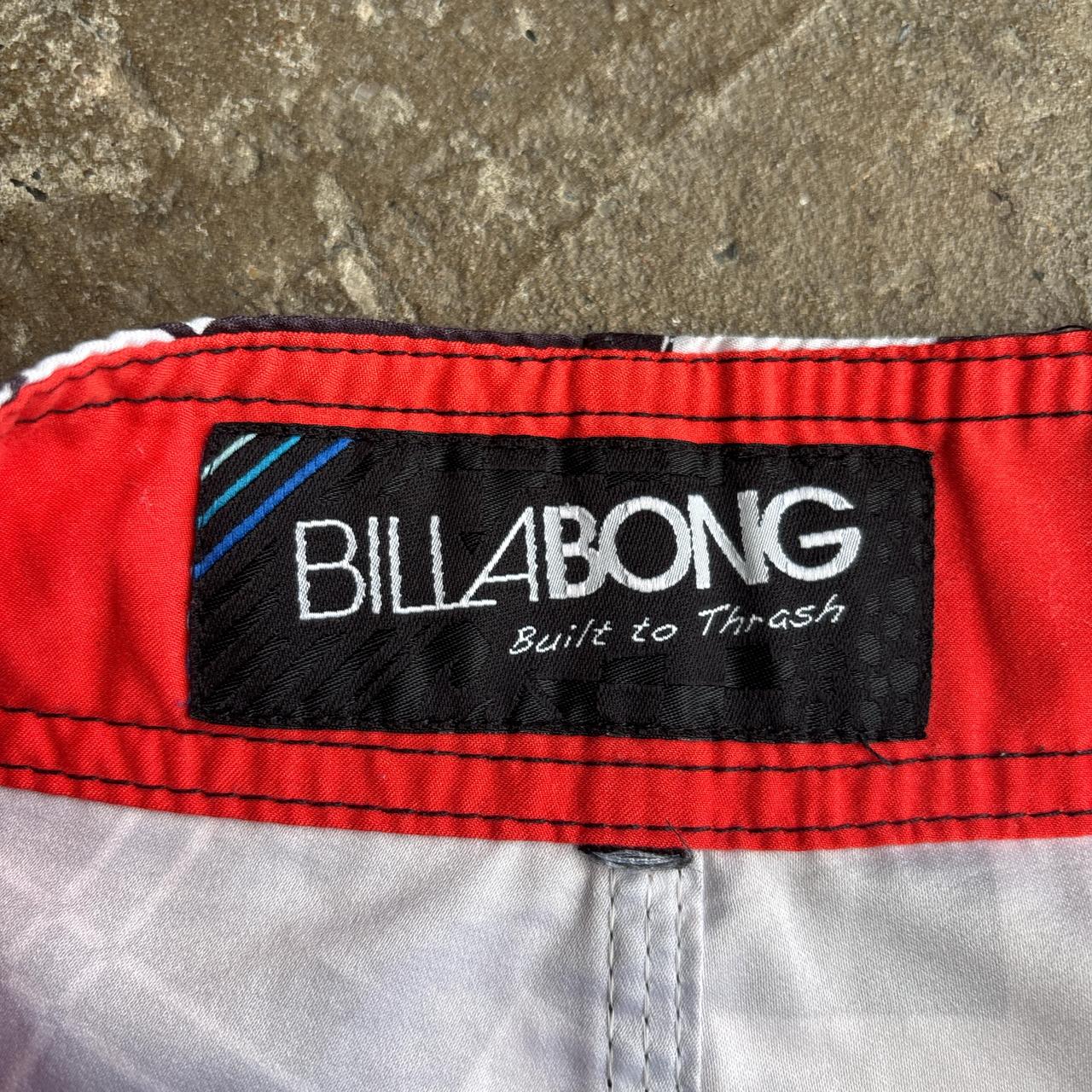 Black & White Checkered Billabong Board Shorts