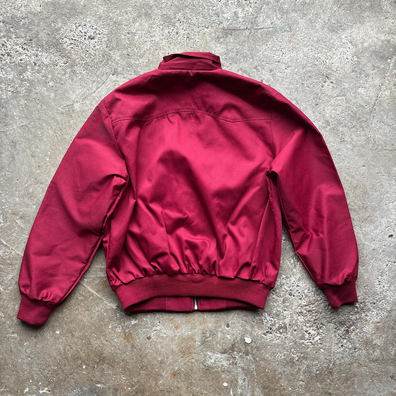 Vintage Burgundy Harrington Jacket