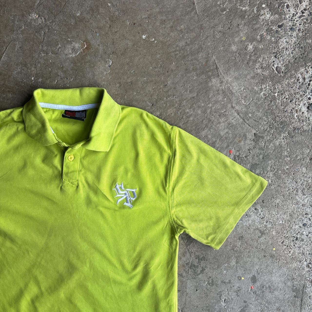 Lime Green South Pole Polo Shirt - L