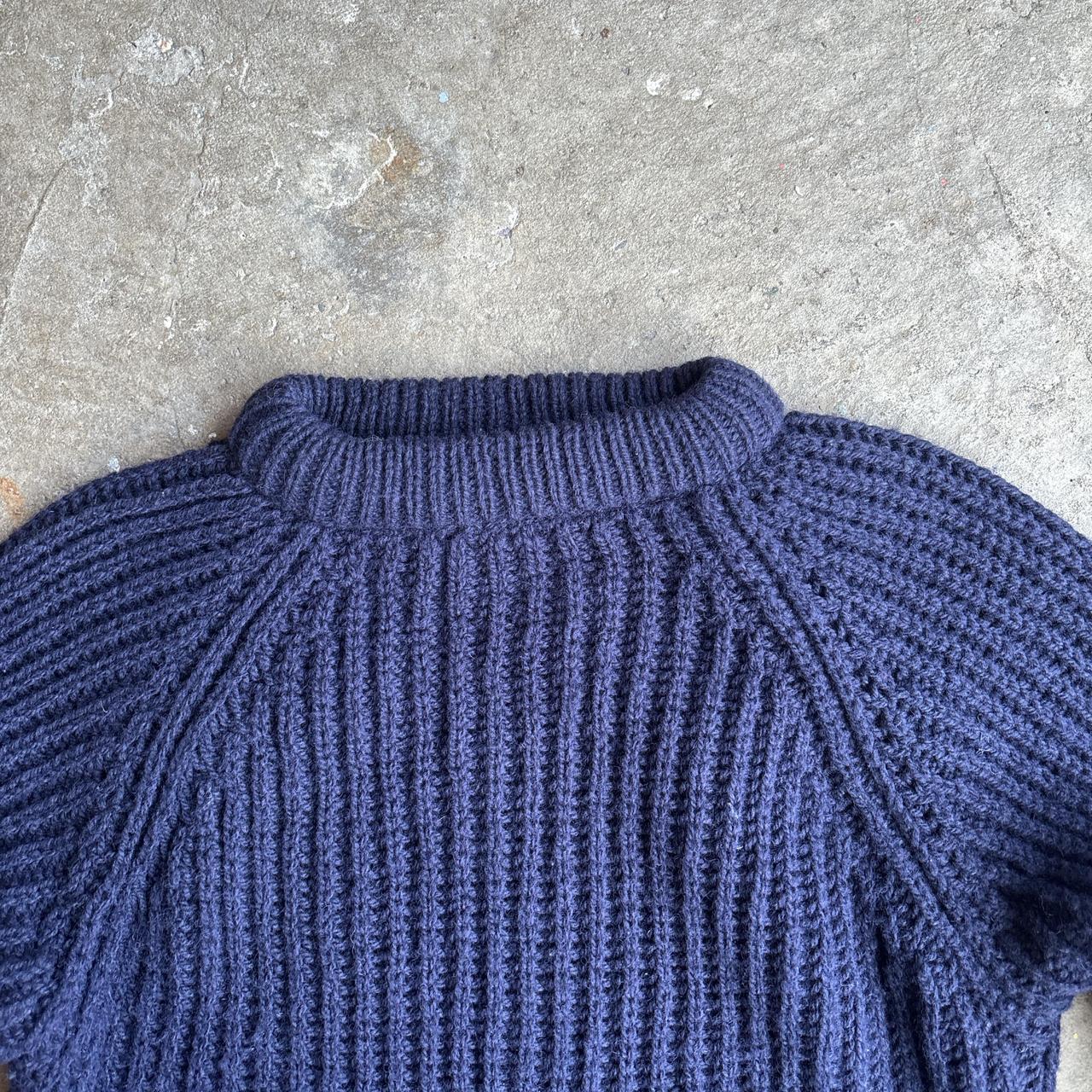 Navy Fisherman’s Knit Jumper