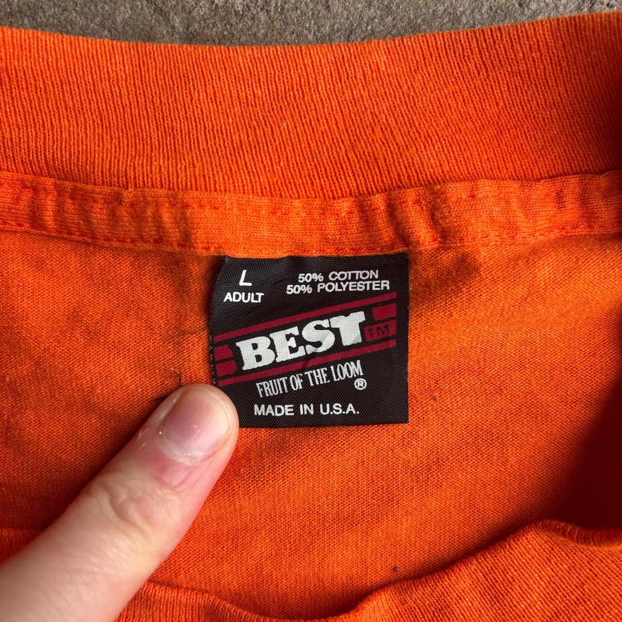 Orange ‘Tiger Cubs BSA’ Single Stitch Graphic T-Shirt