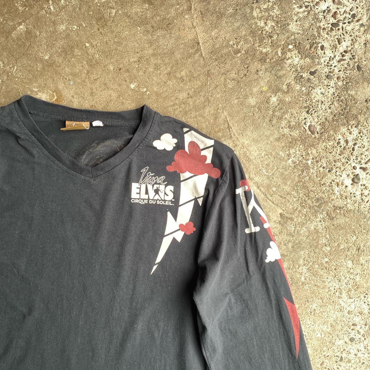 Black Graphic Elvis Presley Long Sleeve T-Shirt - M