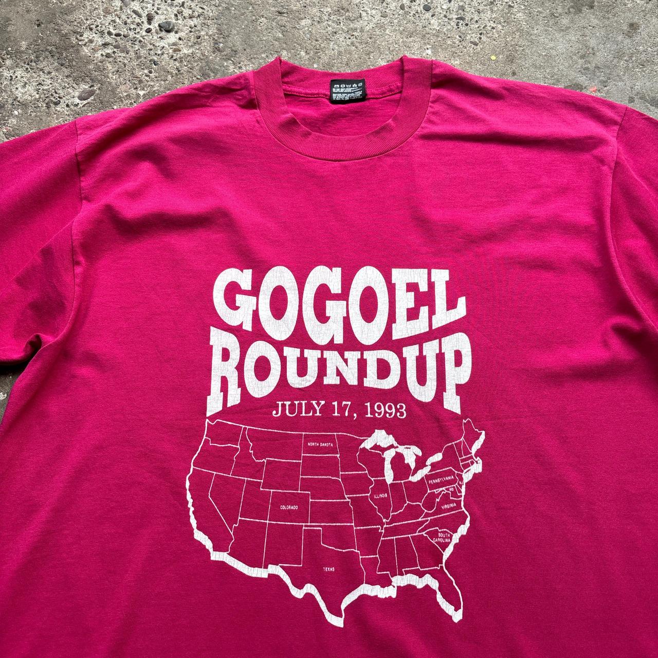 90s pink single stitch graphic tee - XL