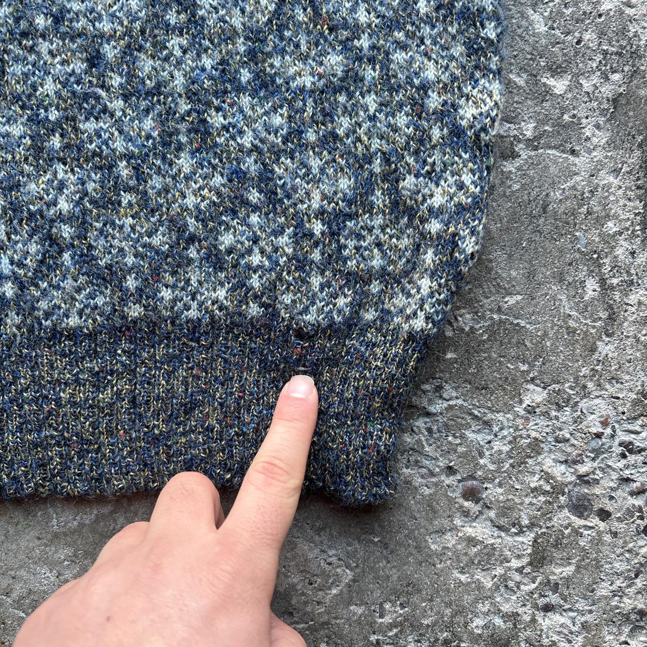 Grey Ingo patterned knitted sweater