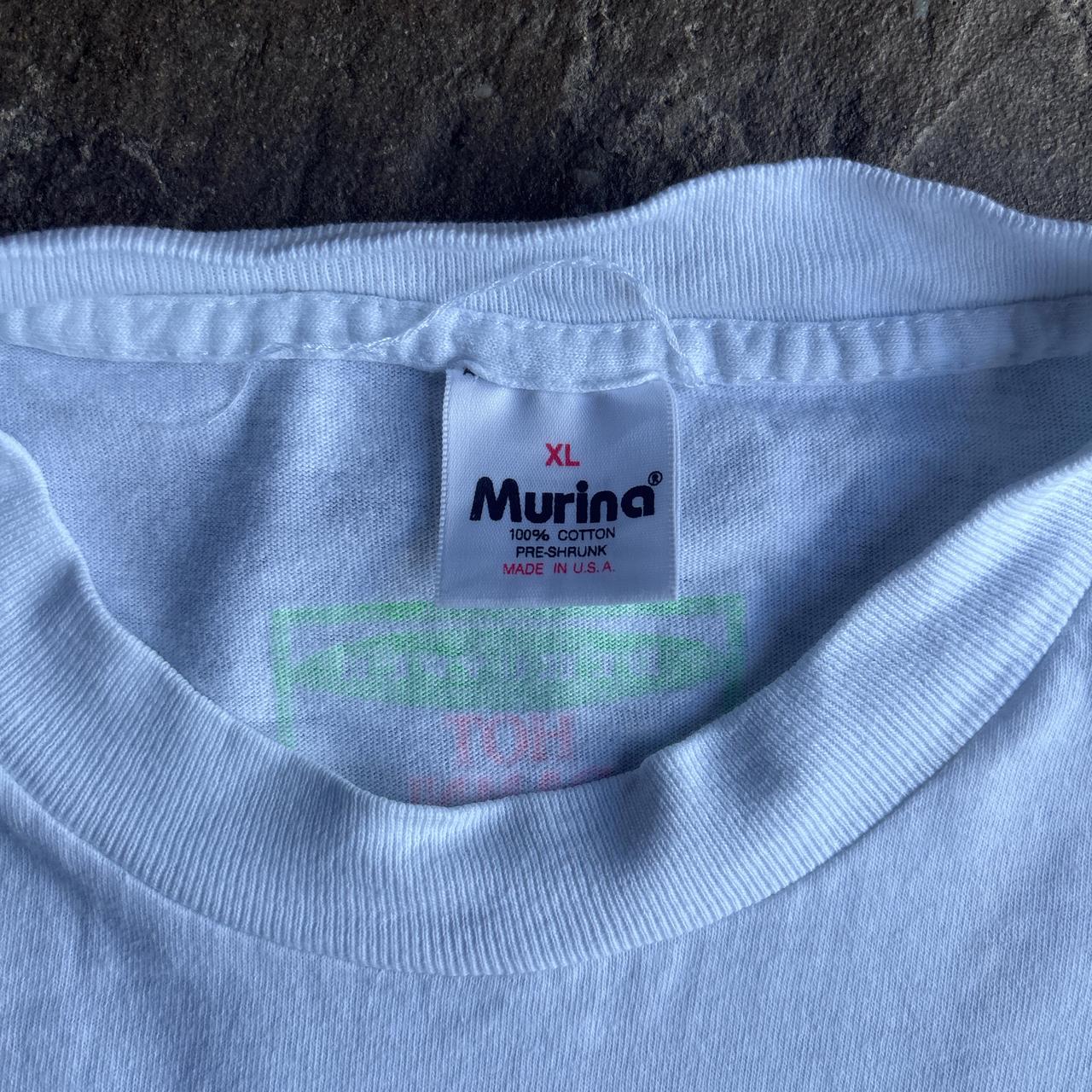 Single Stitch Vintage White Graphic T-Shirt - XL