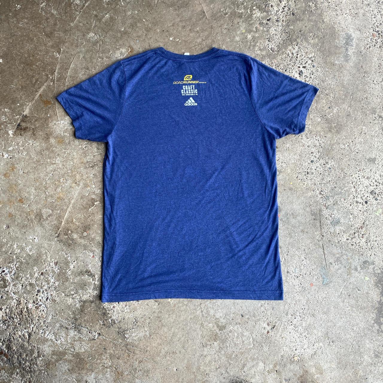 Blue Graphic Adidas Beer T-Shirt - L
