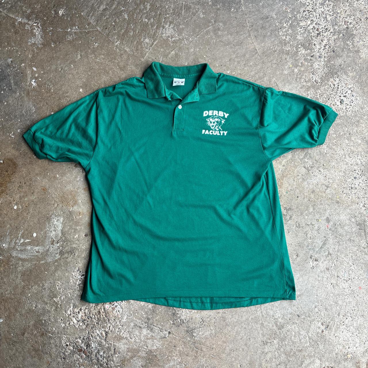 Green ‘Derby Faculty’ Vintage Polo Shirt