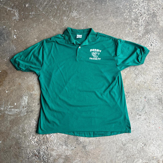 Green ‘Derby Faculty’ Vintage Polo Shirt