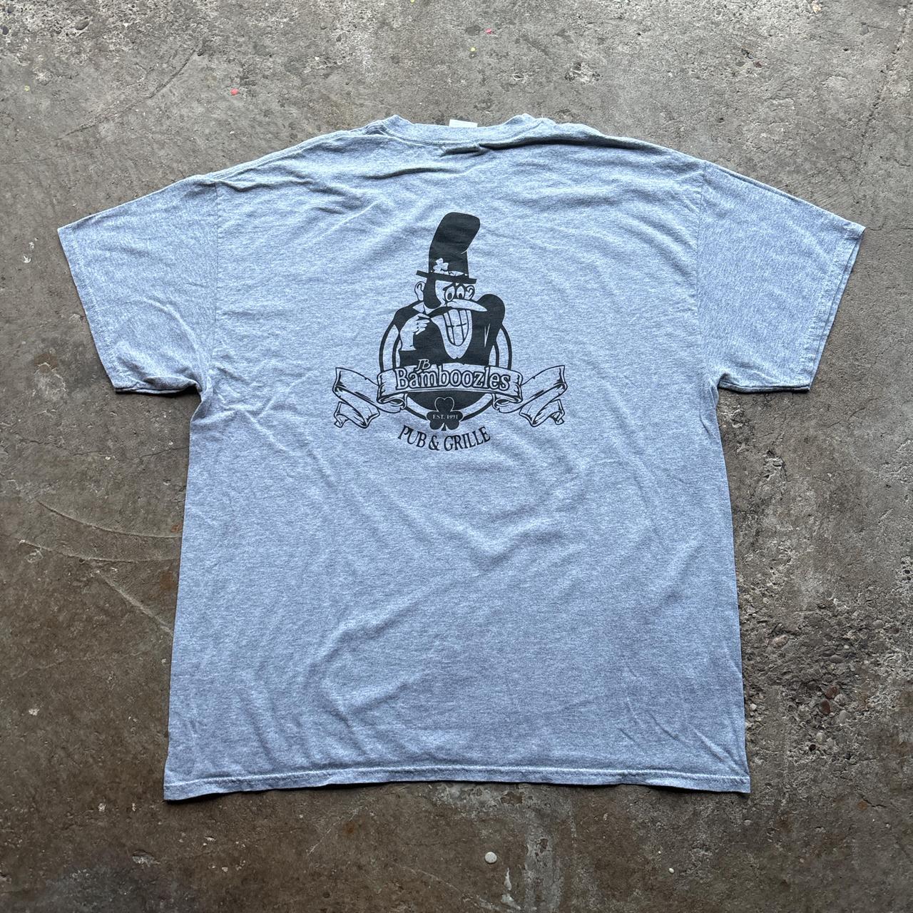 Grey graphic tee with ‘St