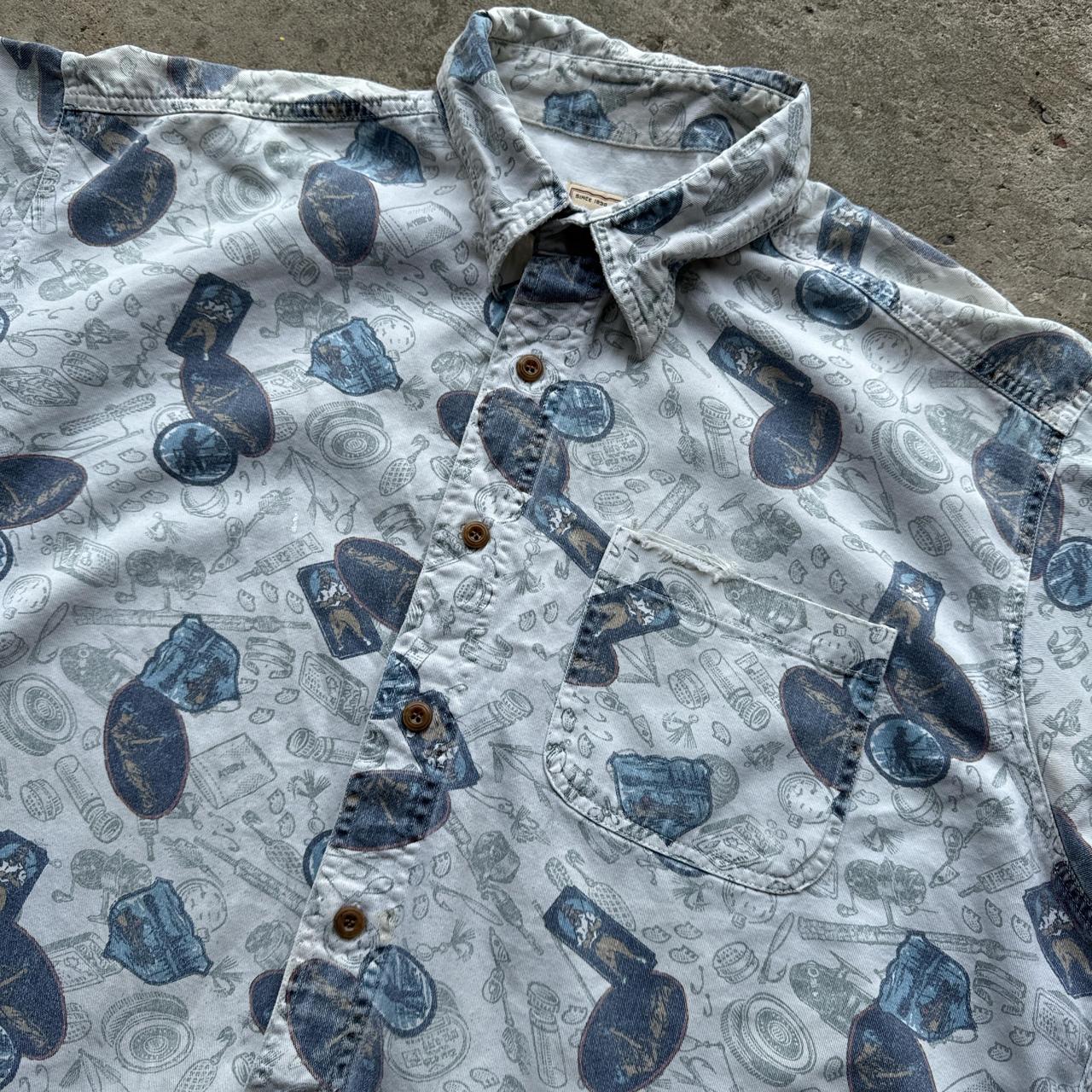 Woolrich Fishing patterned short-sleeved shirt