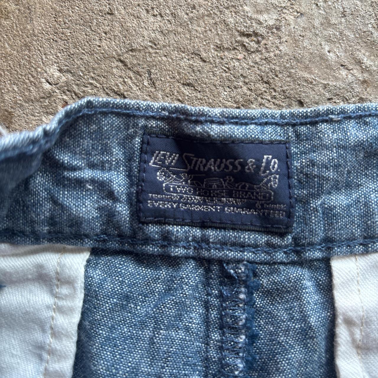 Levi’s Blue Linen Shorts