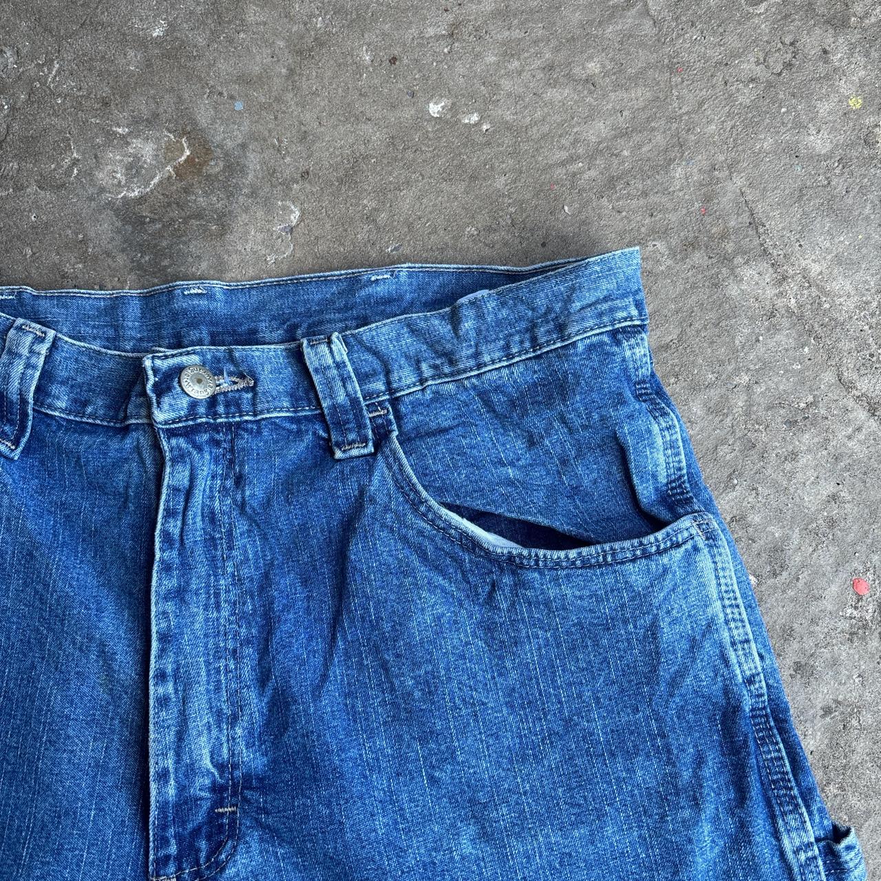Blue Denim Wrangler Carpenter Shorts