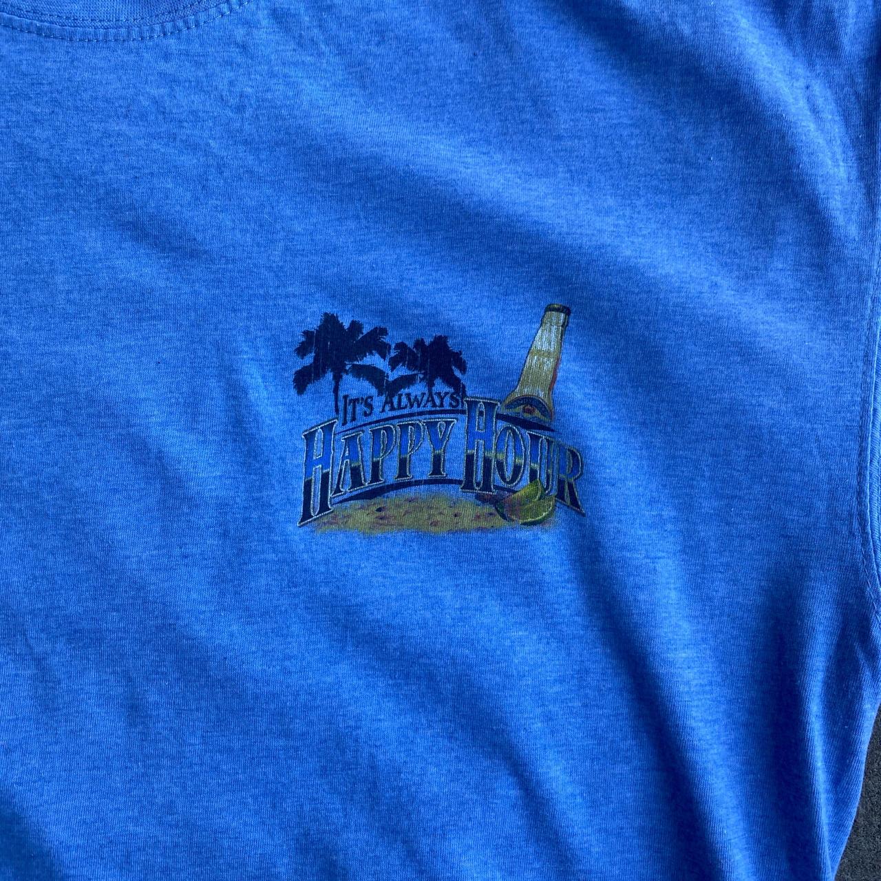 Light Blue “it’s always happy hour” Bar T-Shirt