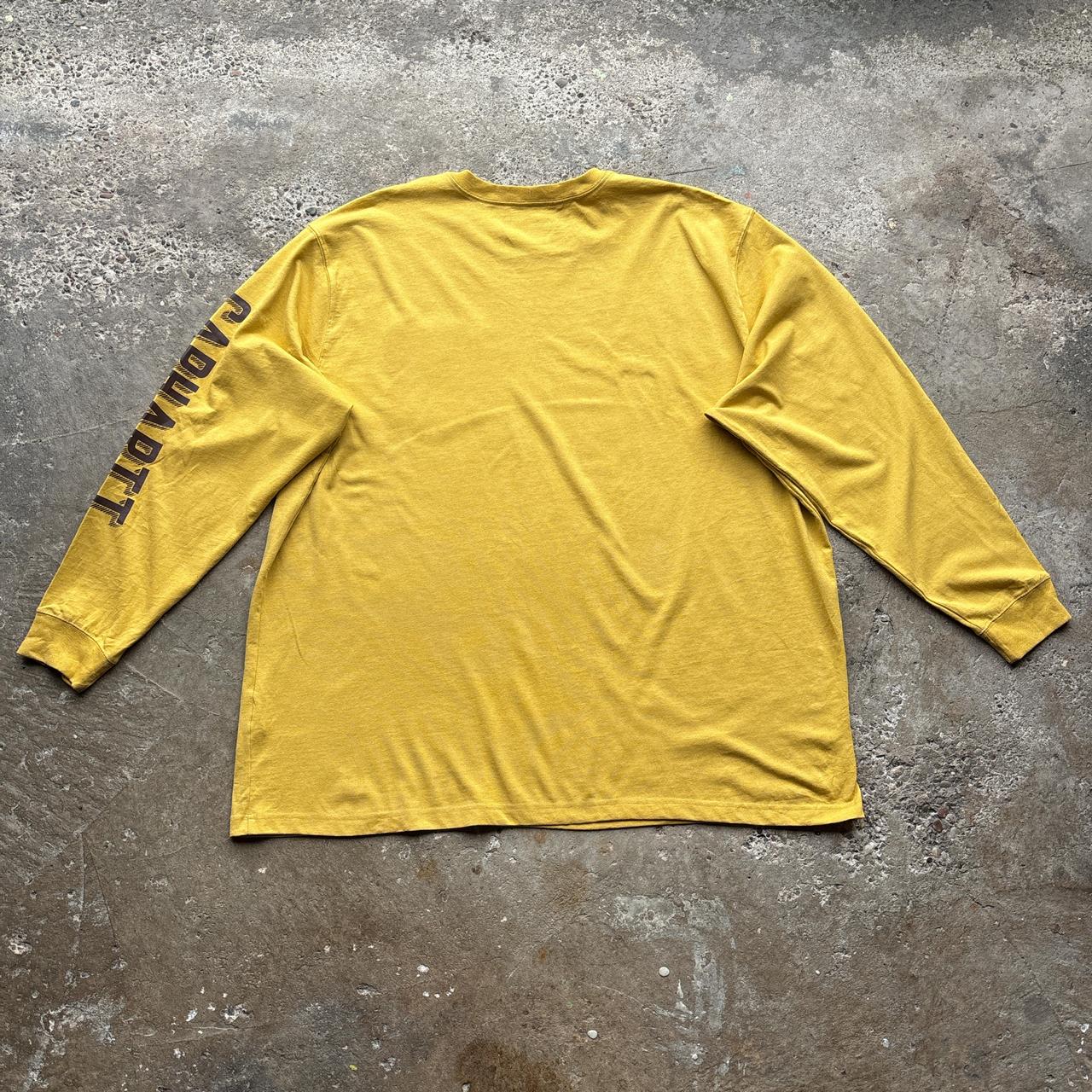 Yellow Carhartt long-sleeve pocket tee - XXXL