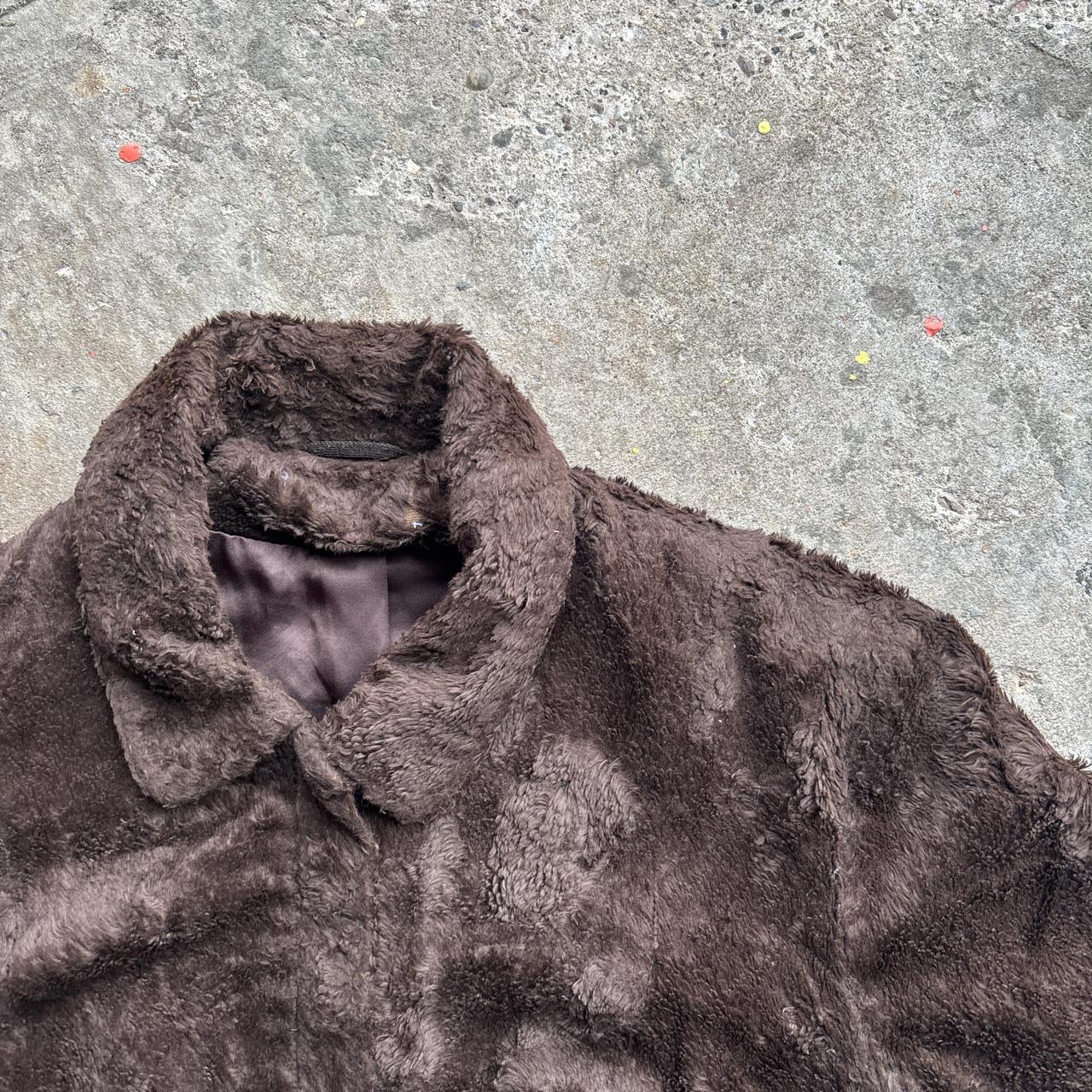 Brown Fleece Faux Fur Jacket