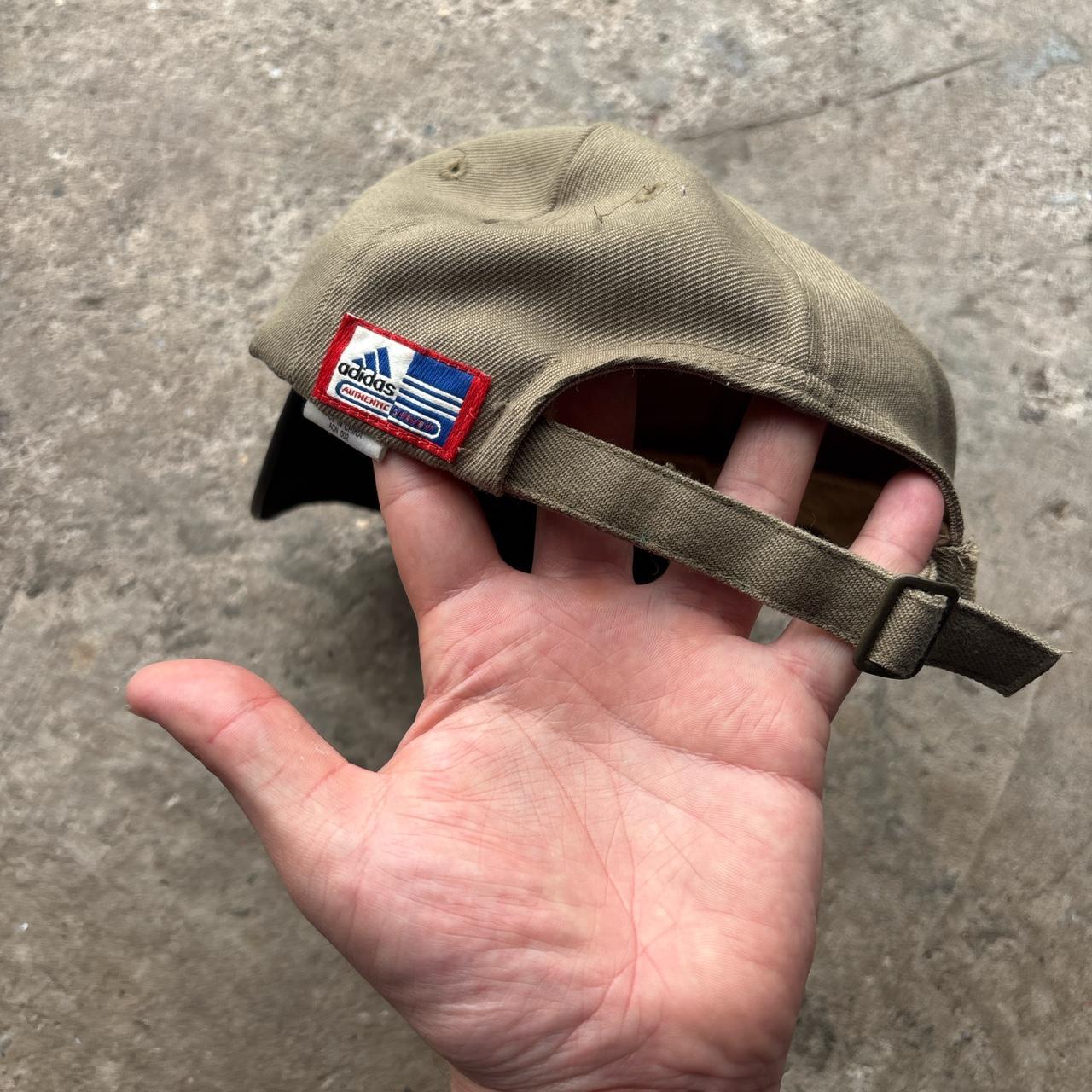 Vintage khaki and black Adidas baseball cap