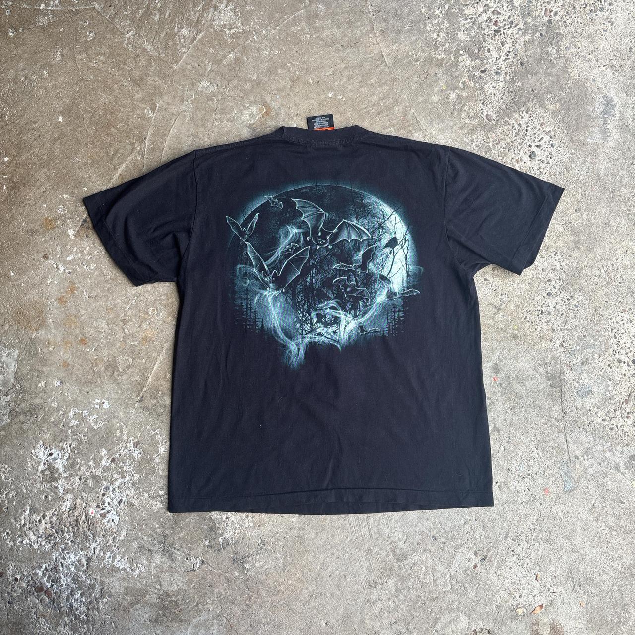 Rock Eagle Black Vampire Print T-Shirt