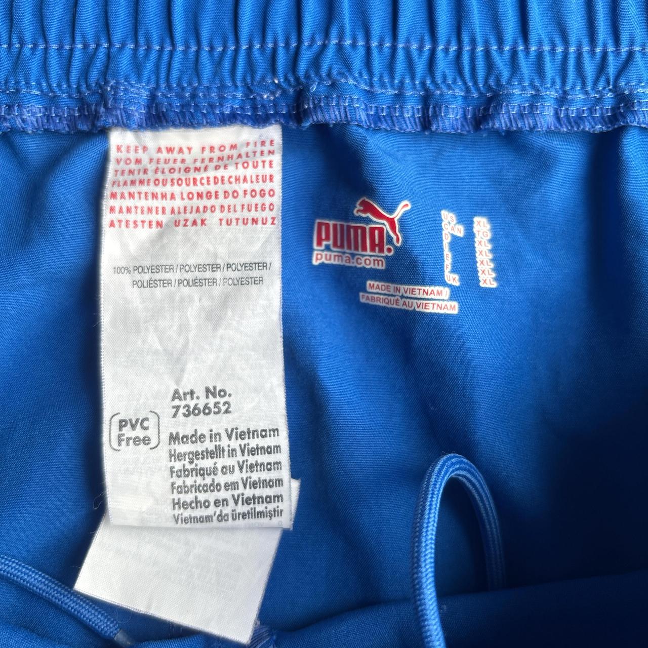 Blue Puma Italy Football Shorts