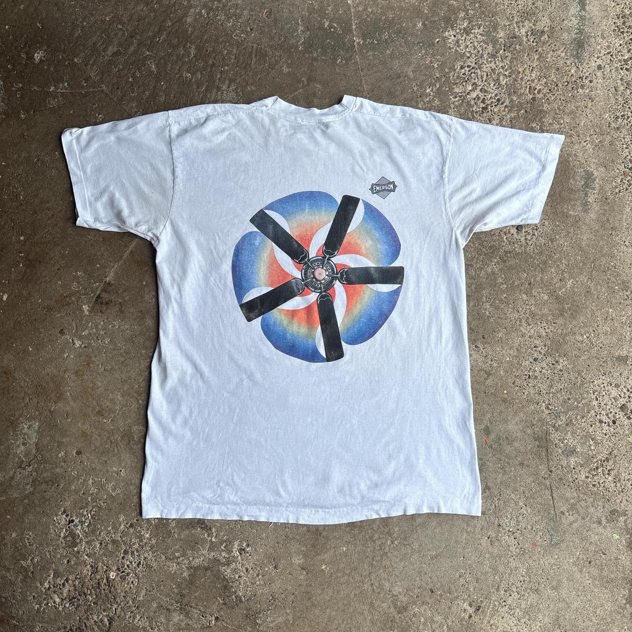 Vintage White Single Stitch Graphic T-Shirt - 2XL
