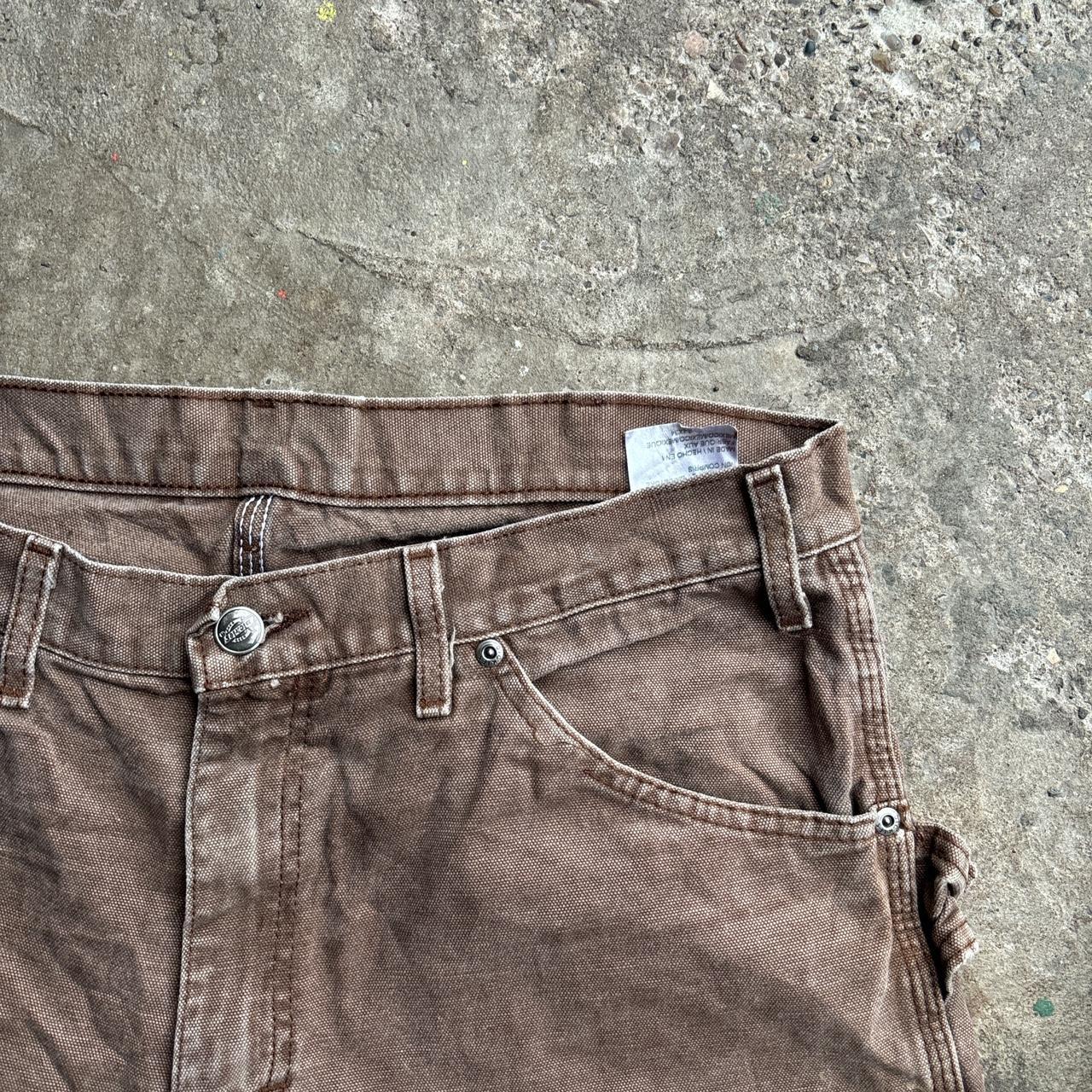 Washed Brown Dickies Carpenter Pants/Trousers