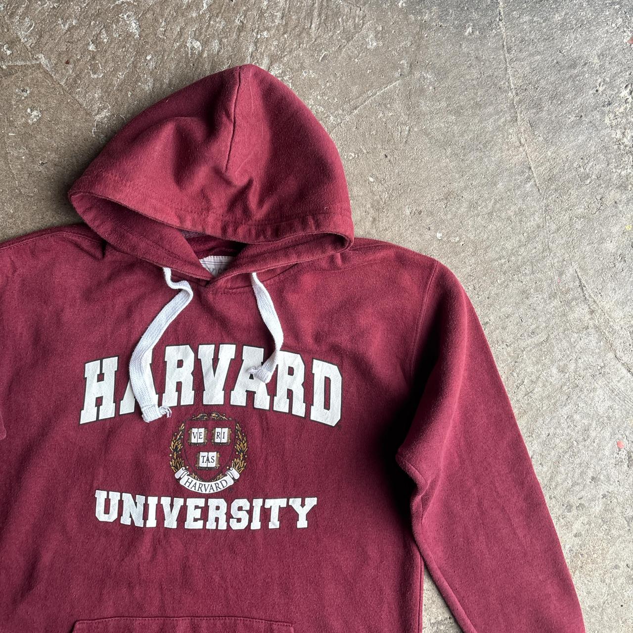 Burgundy Harvard University Graphic Hoodie - S