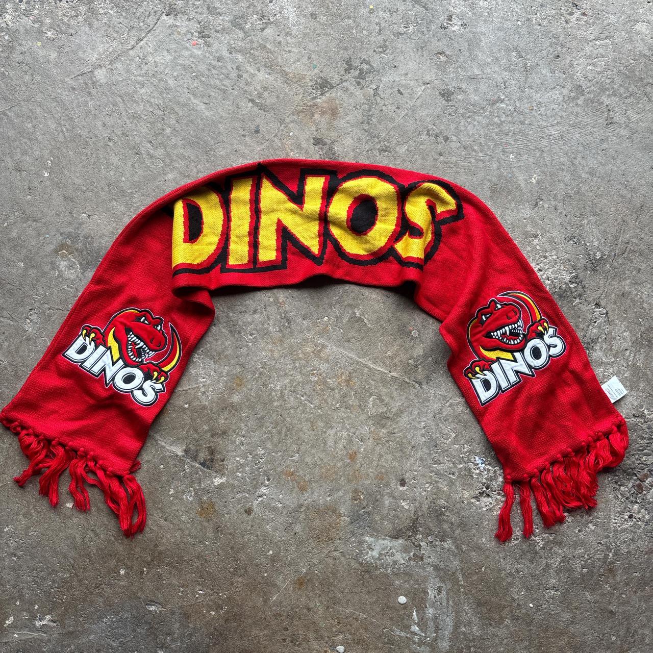 Dinos red and yellow scarf