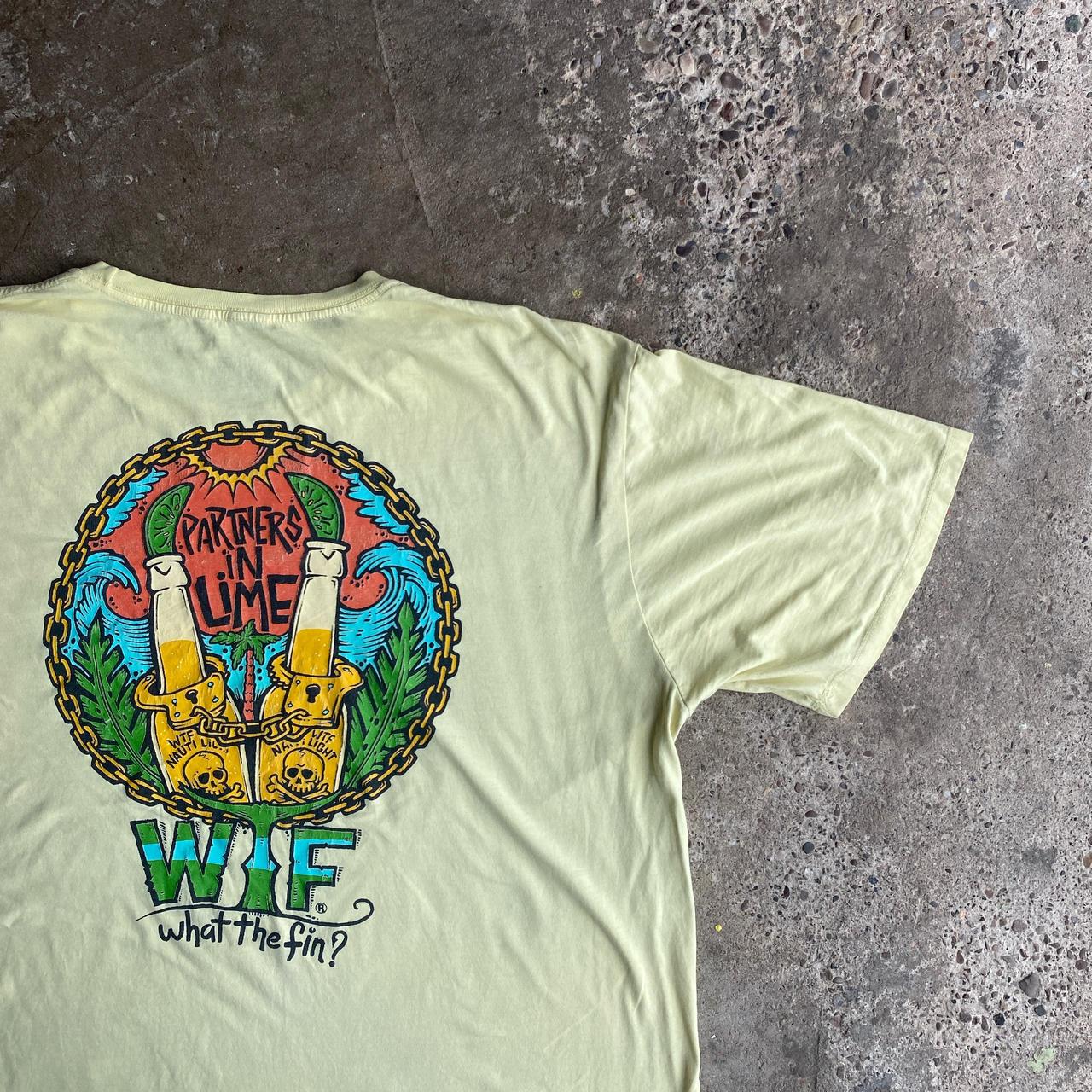 Yellow Graphic Beer T-Shirt - 2XL