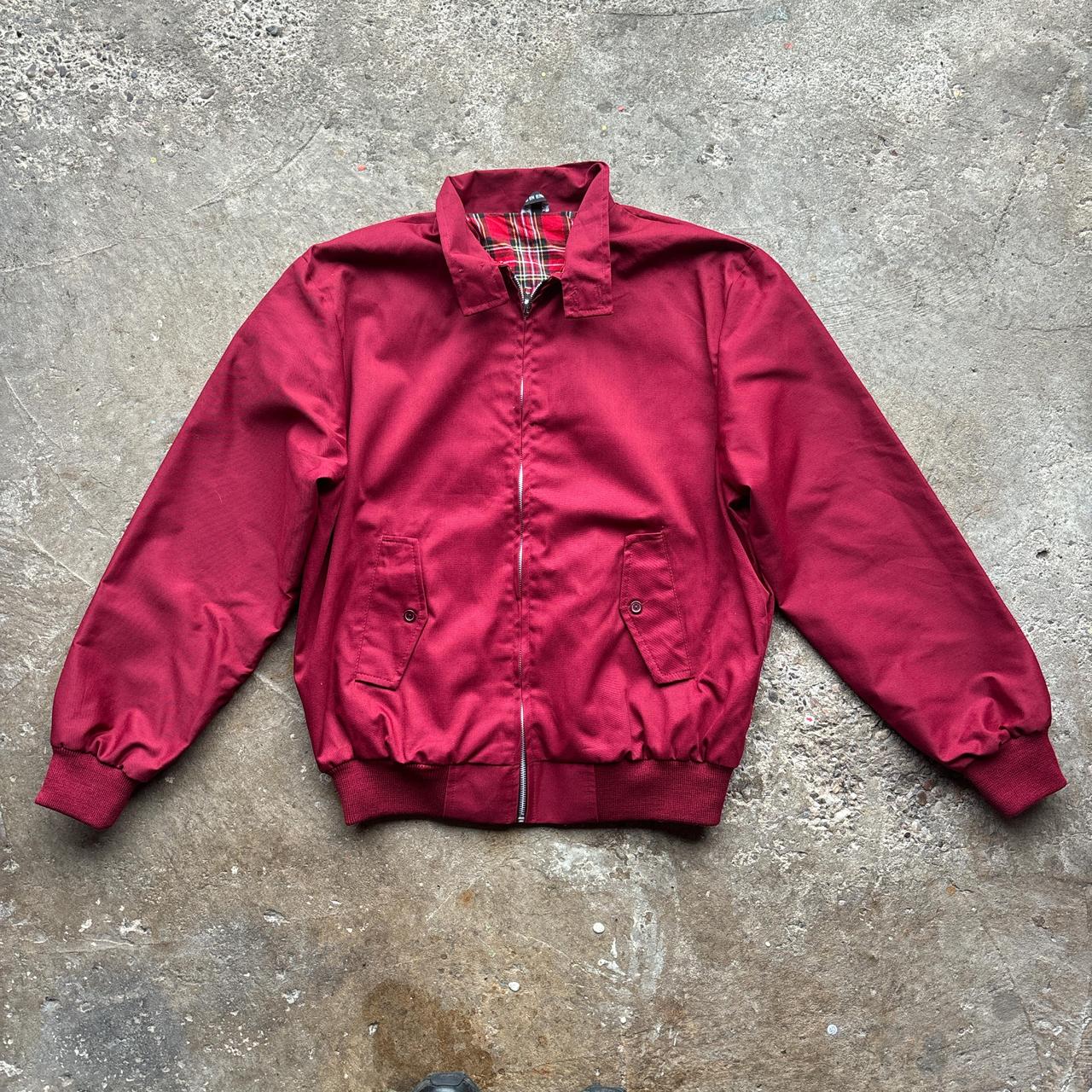 Vintage Burgundy Harrington Jacket