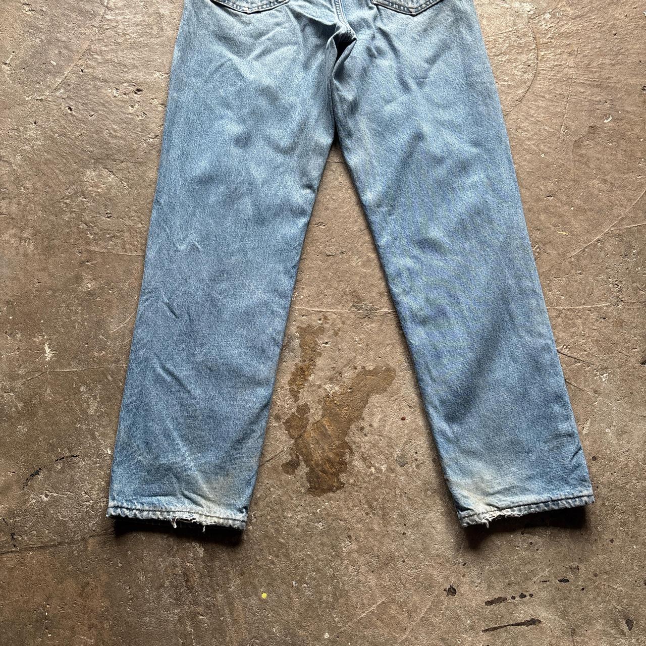 Distressed Carhartt blue denim jeans - W34