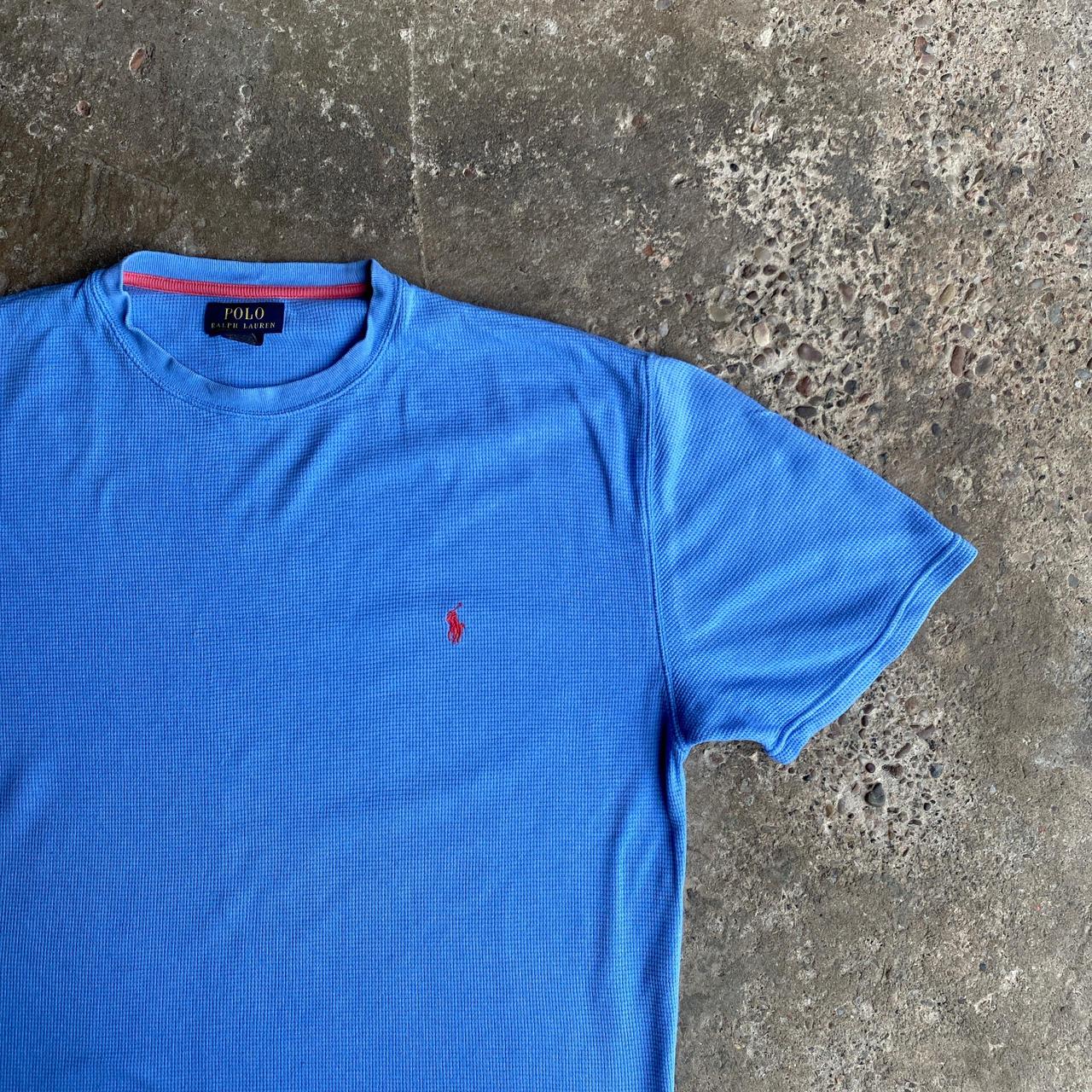 Blue Ralph Lauren Waffle Knit T-Shirt - XL
