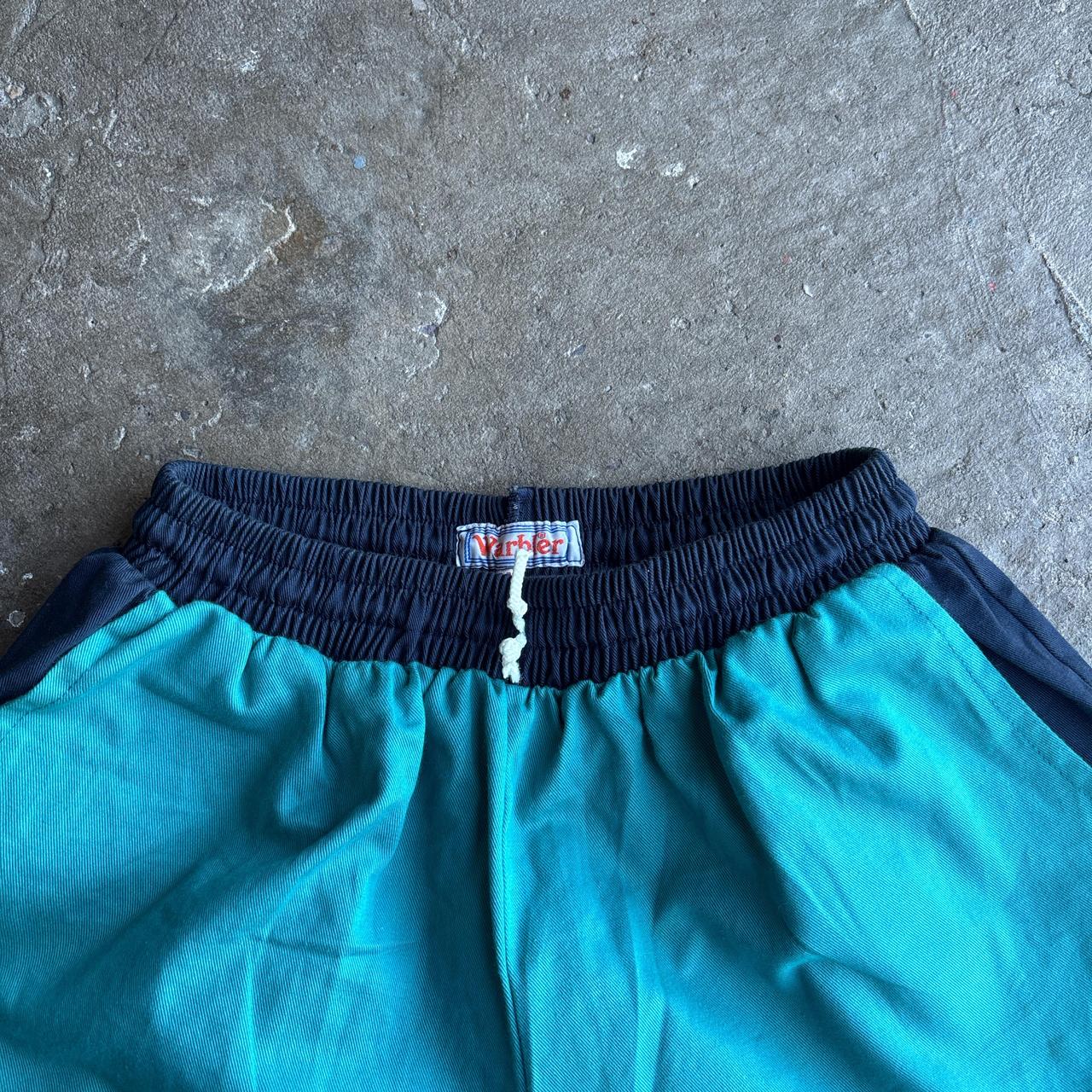 Navy & Teal ‘Warbler’ 100% Cotton Shorts