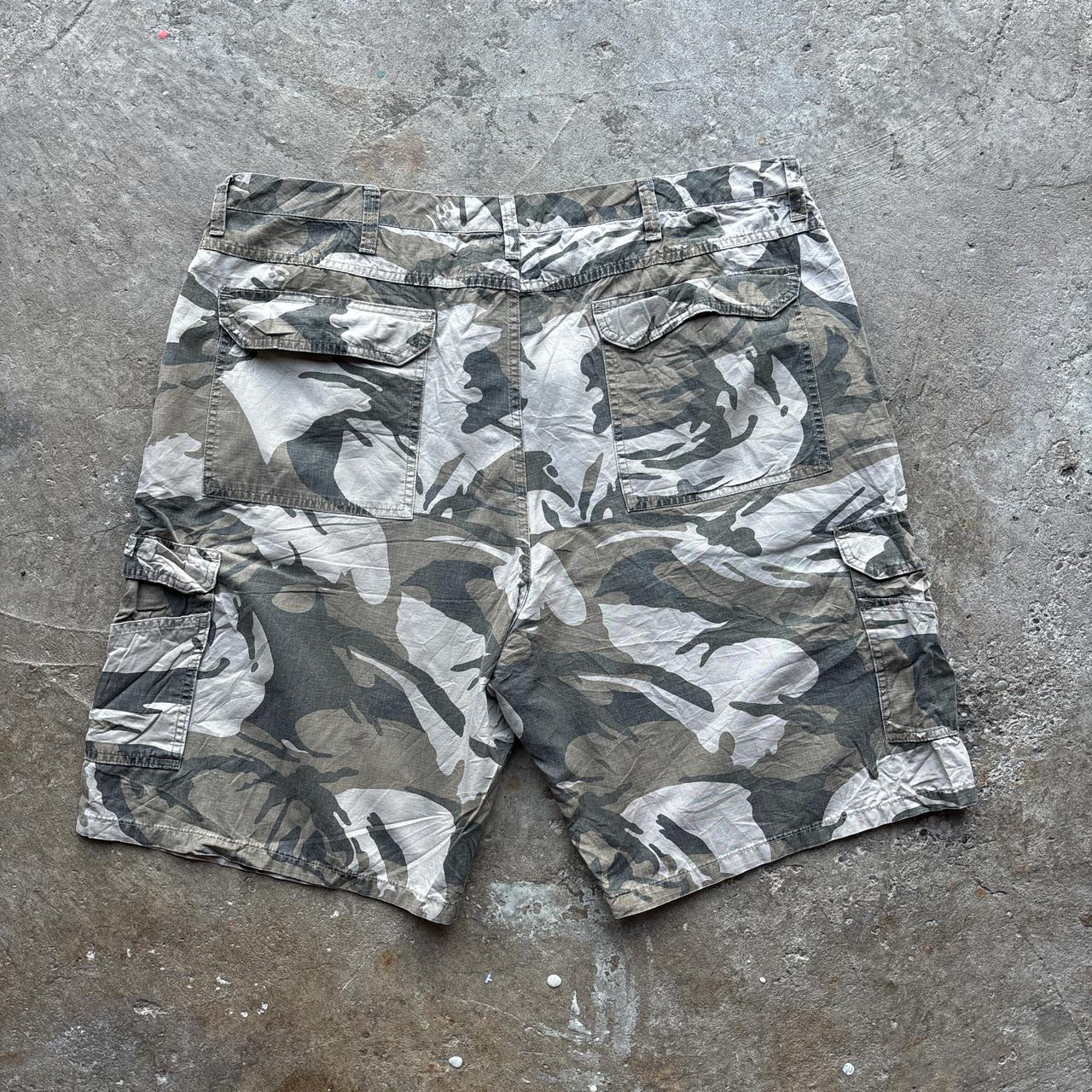 Camo Wrangler cargo shorts