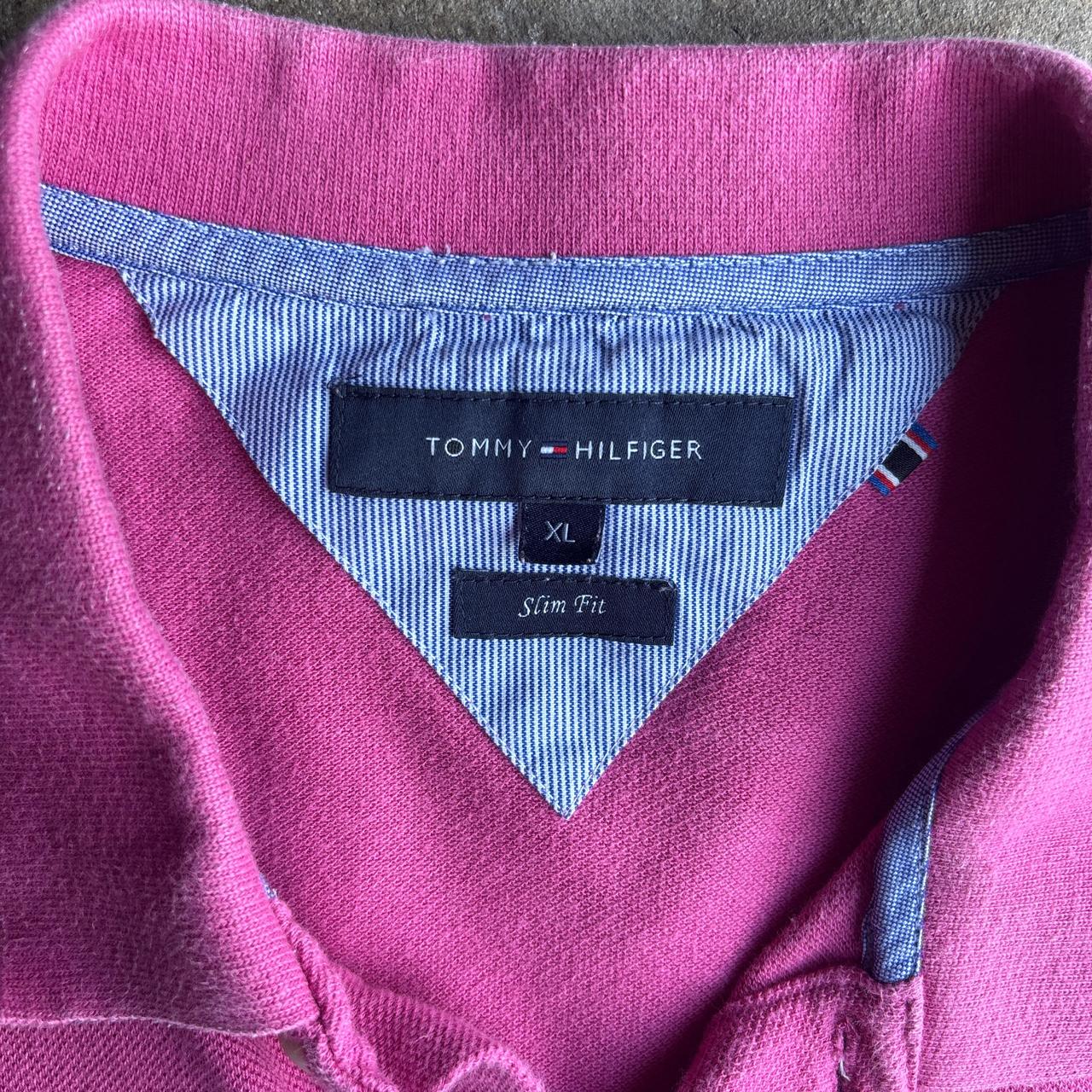 Pink Tommy Hilfiger Polo Shirt - XL