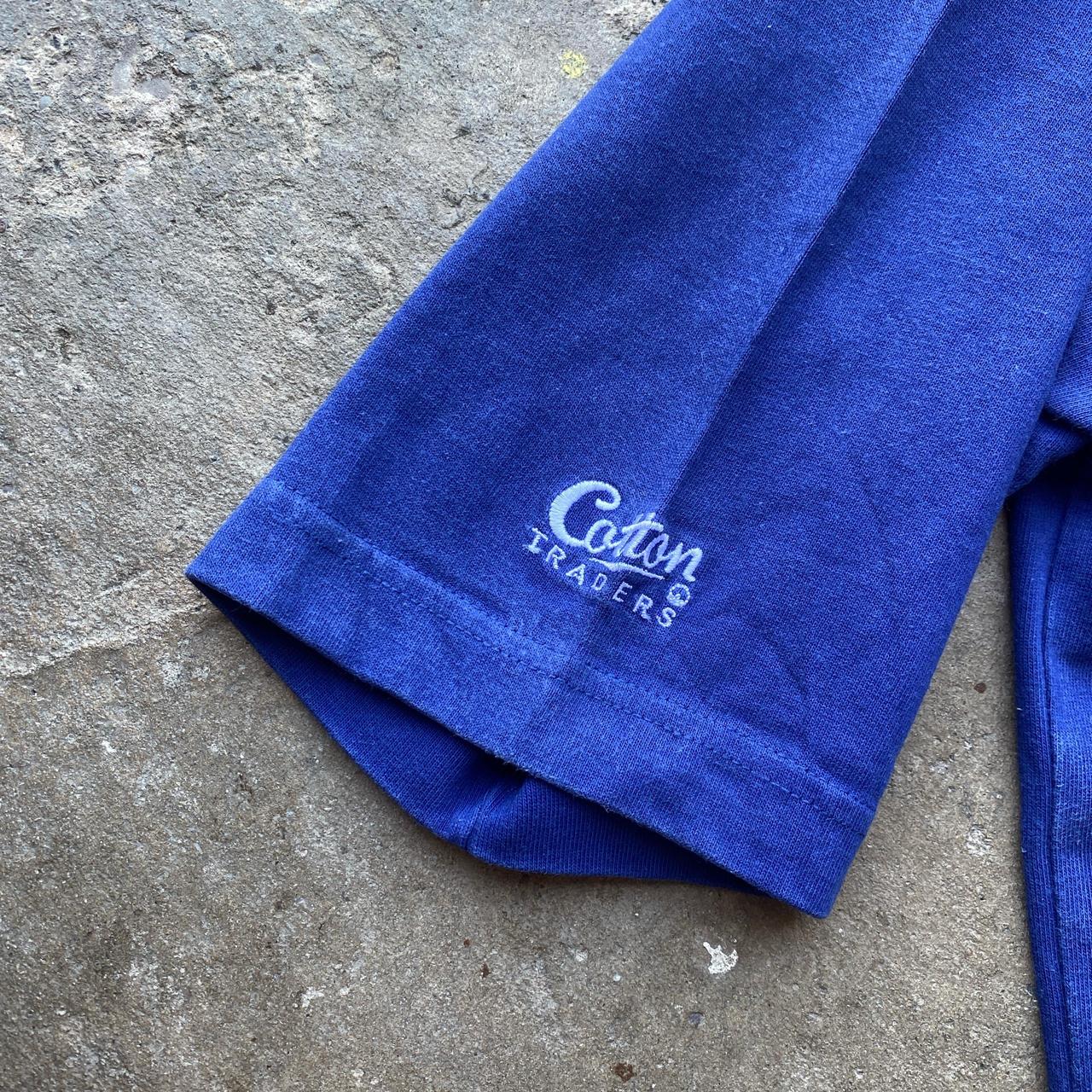 00s Blue Budweiser x Cotton Traders polo shirt - L