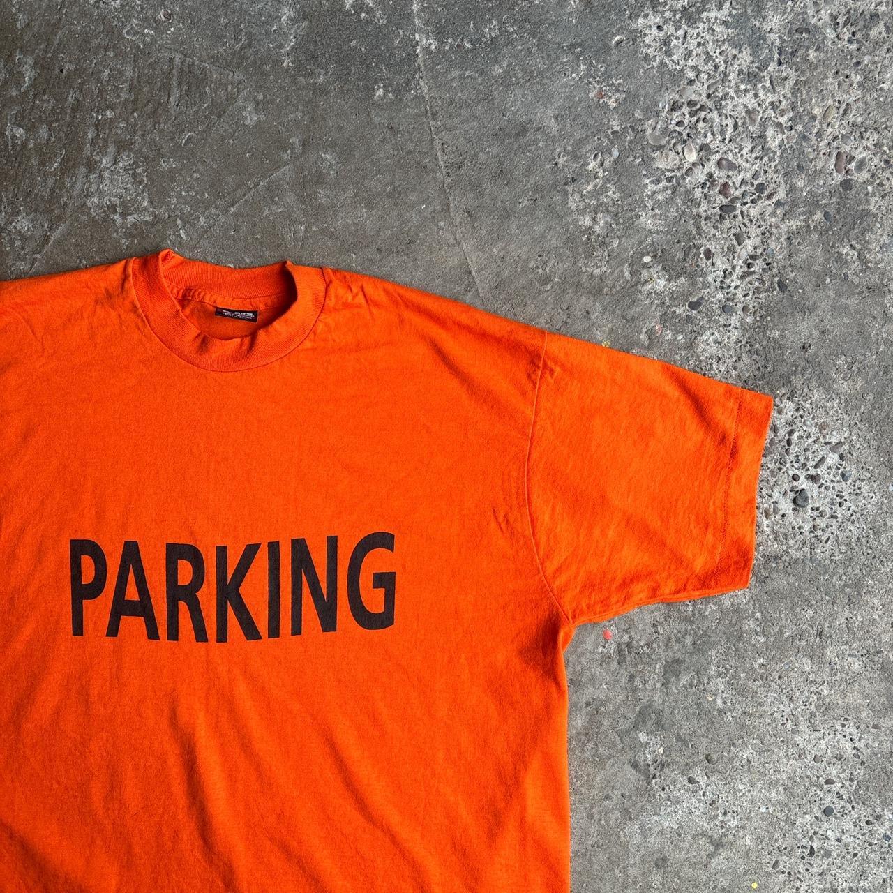 Vintage Orange ‘PARKING’ Single Stitch T-Shirt