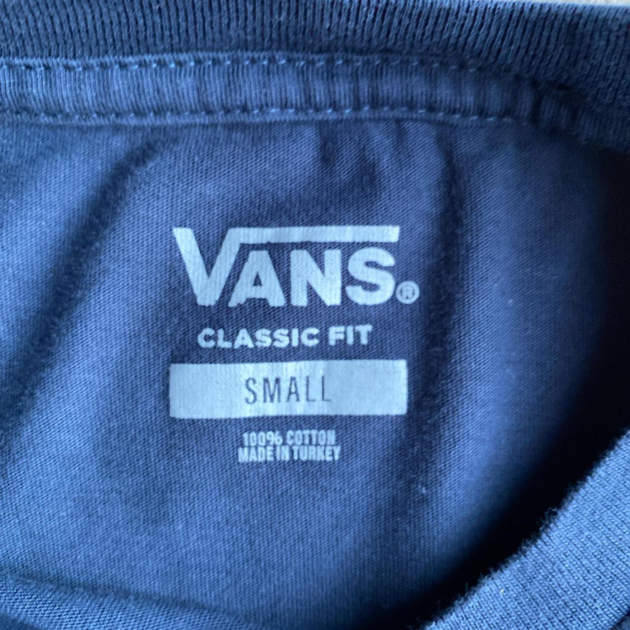 Navy & White Vans T-Shirt - S