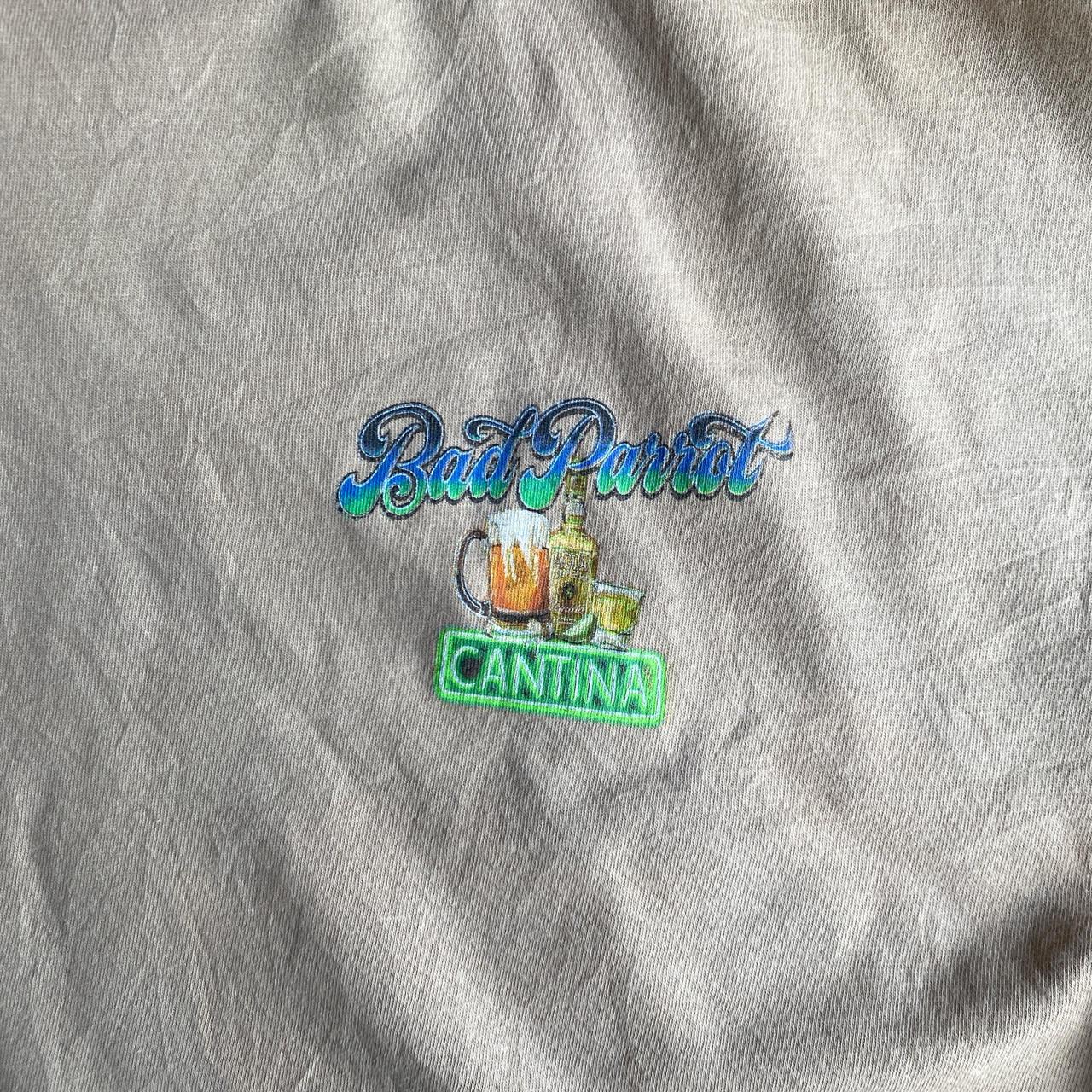 Bad Parrot’ Tan Graphic Bar T-Shirt