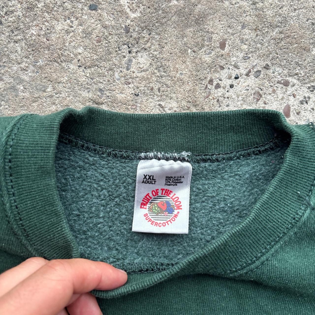 Green ‘Quilts for All 1995’ sweatshirt - XXL