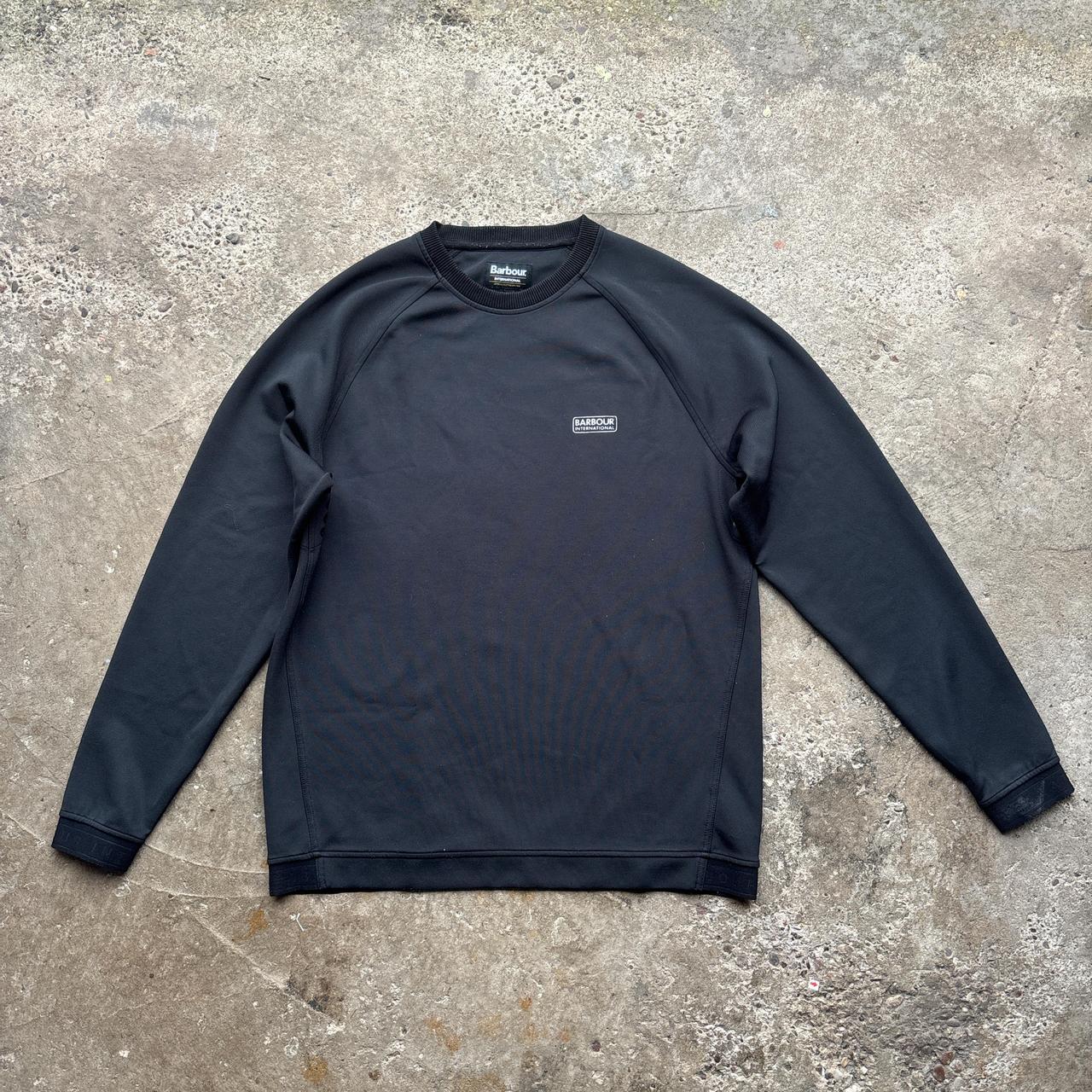 Black Barbour crew neck sweatshirt