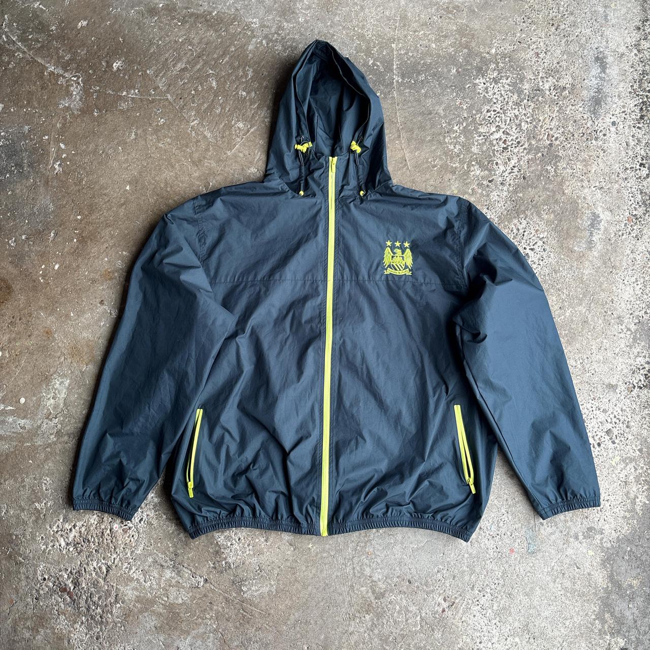 Green Manchester City Hooded Raincoat - 2XL