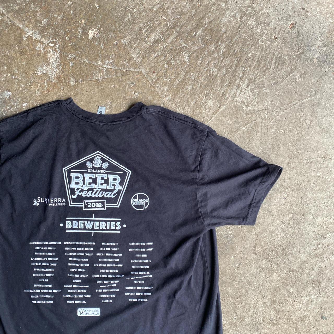 Black ‘Orlando Beer Festival 2018’ Bar T-Shirt