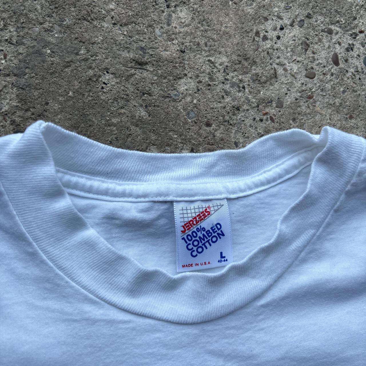 90s White San Jose Sharks NHL graphic tee - L