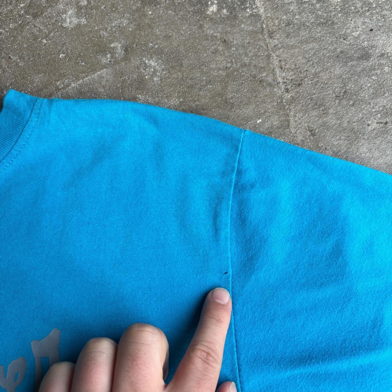 Blue 00s Quiksilver graphic tee